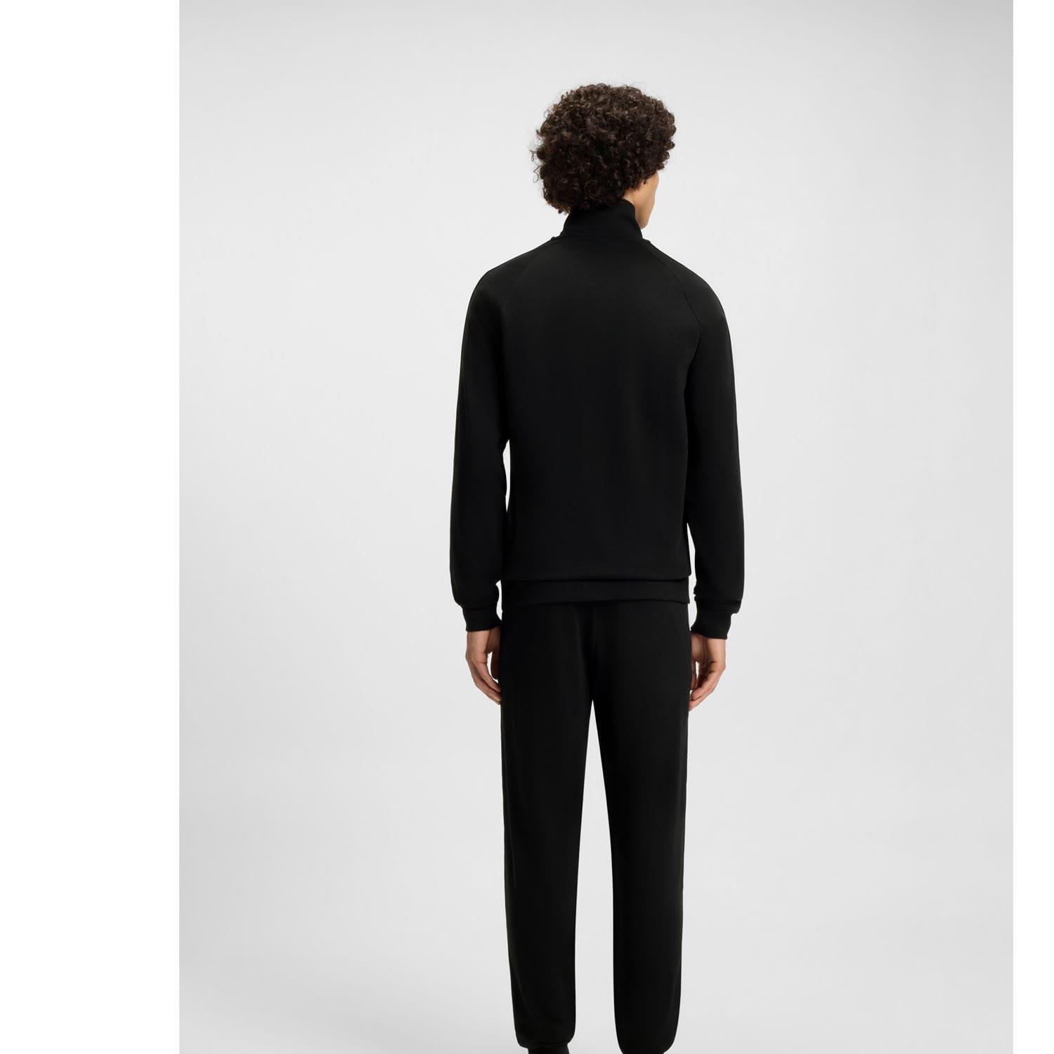 Black - Hugo - Tonal Logo Zip-Up Jacket - 2