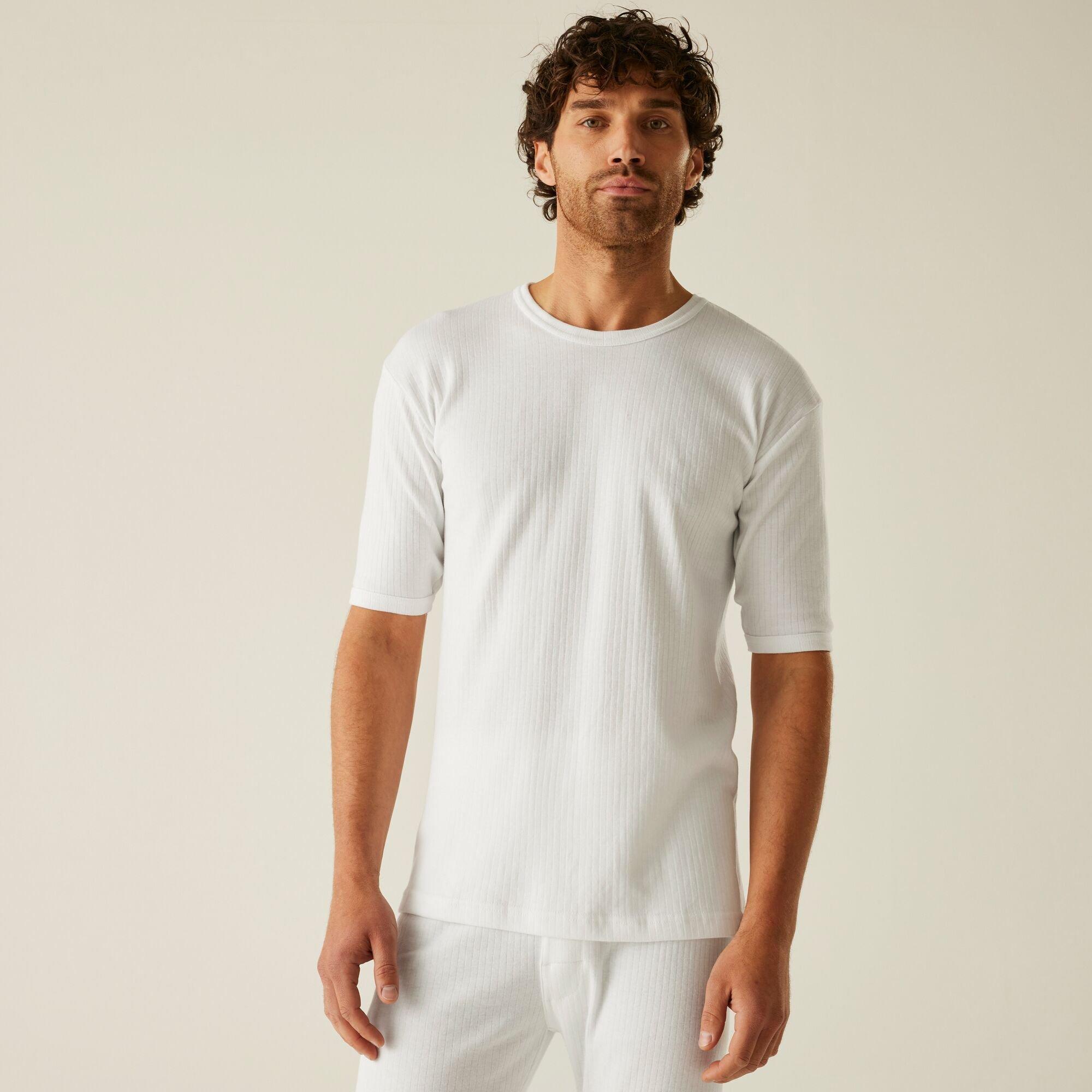 White - Regatta - Mens Short Sleeve Thermal Vest - 1