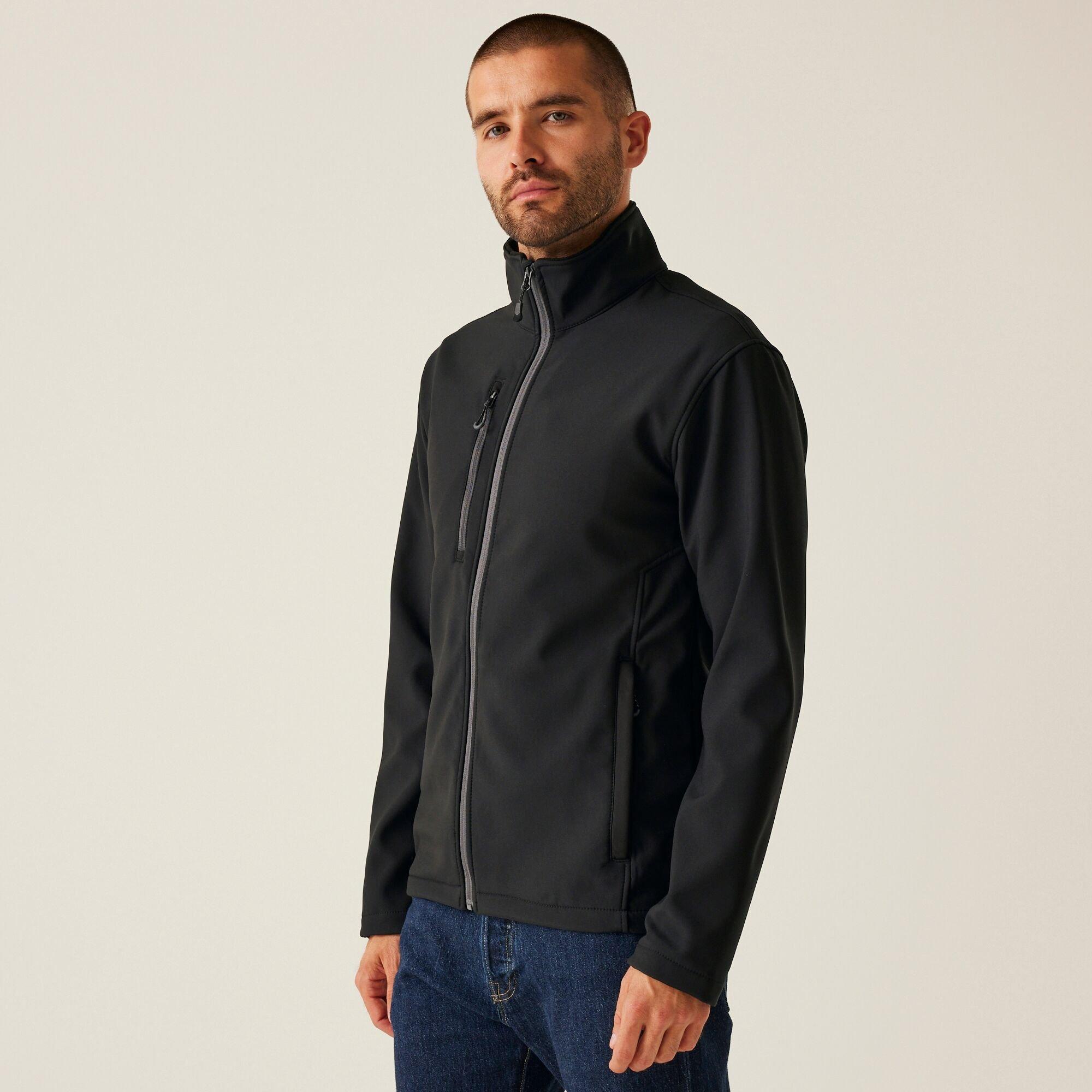 Black - Regatta - Mens H/M Softshell Jacket - 1
