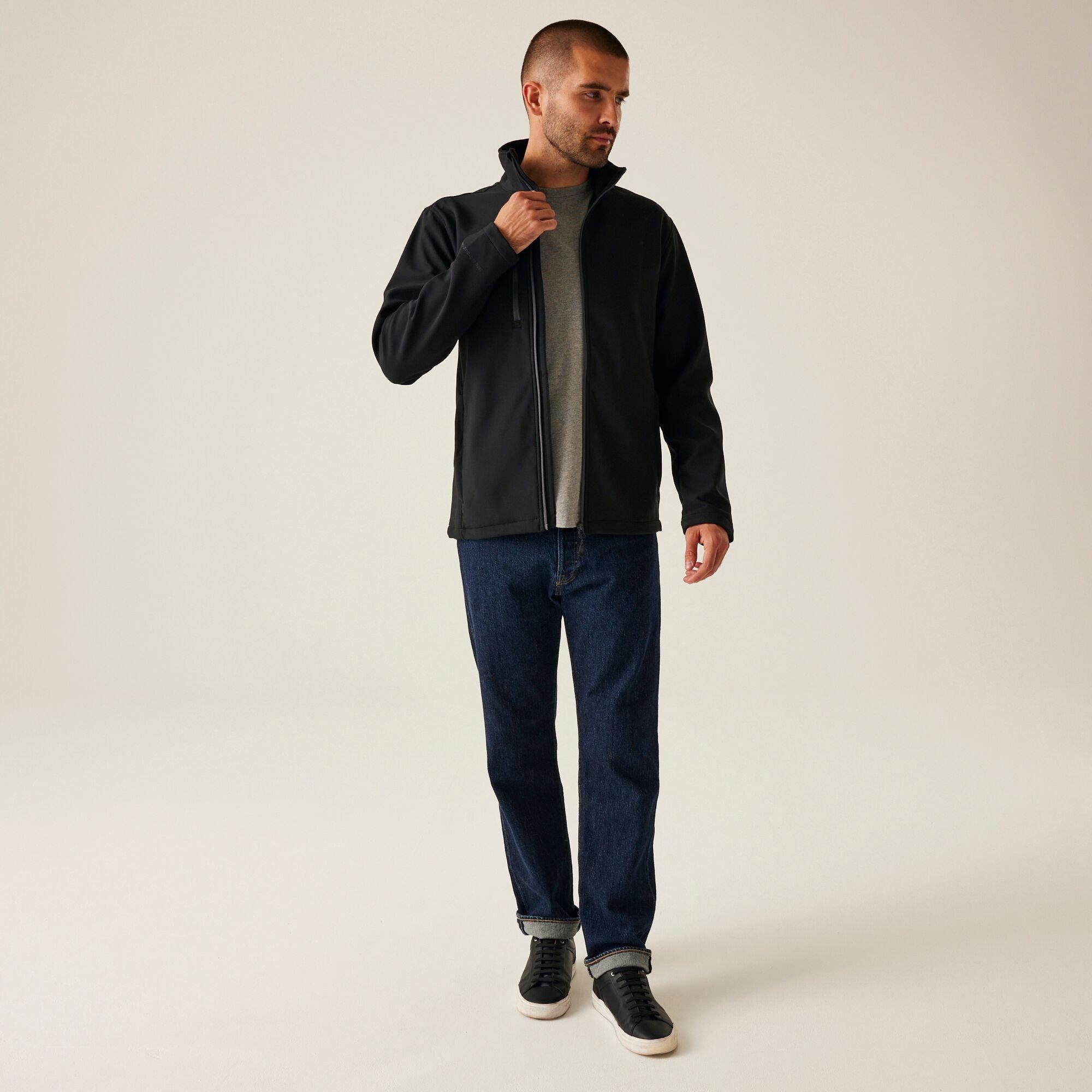 Black - Regatta - Mens H/M Softshell Jacket - 3
