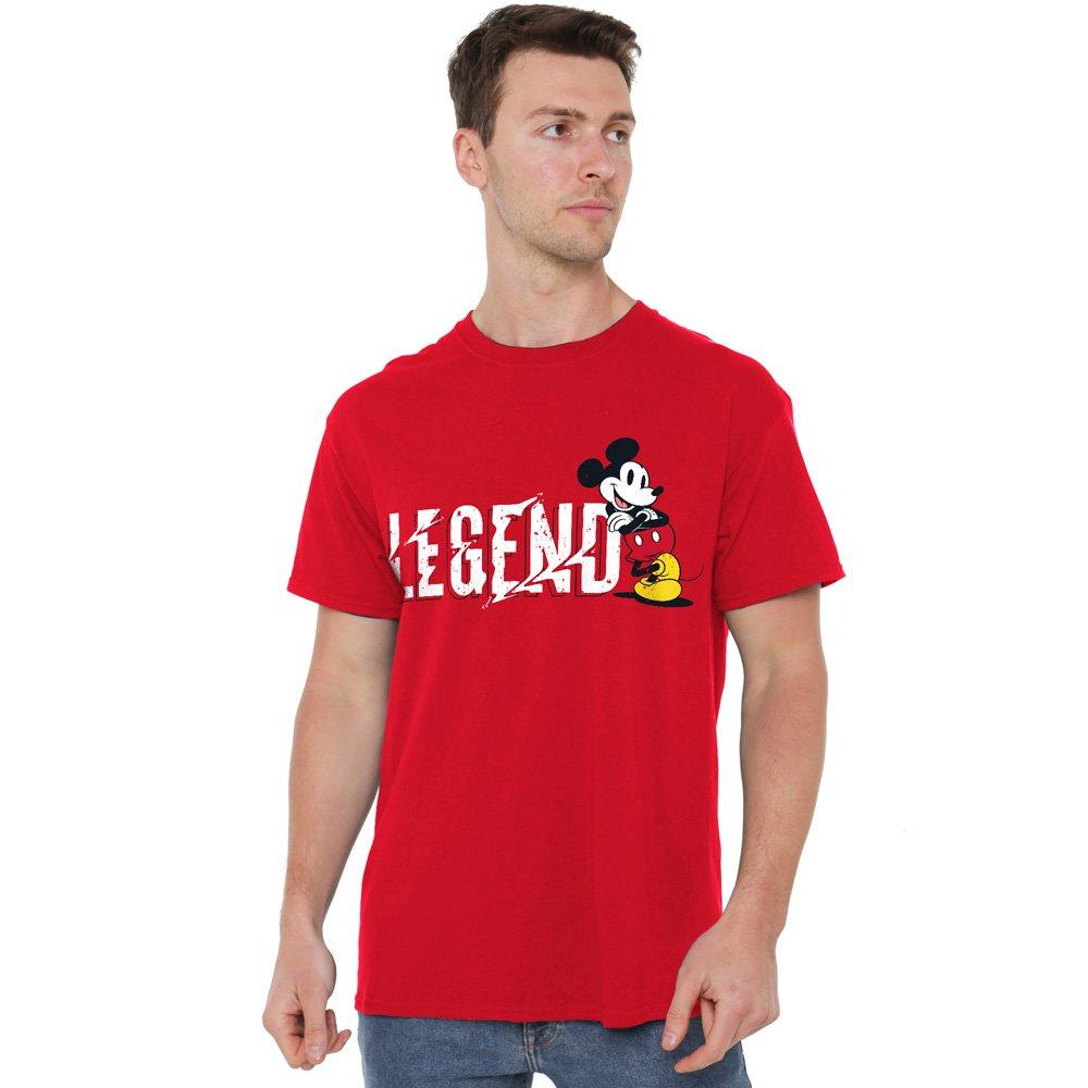Red - Mickey Mouse - Mickey Mouse FatherS Day Legend Mens T-Shirt Red - 1