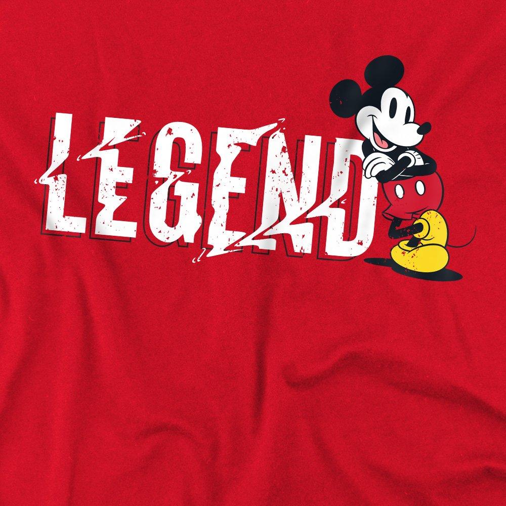 Red - Mickey Mouse - Mickey Mouse FatherS Day Legend Mens T-Shirt Red - 2