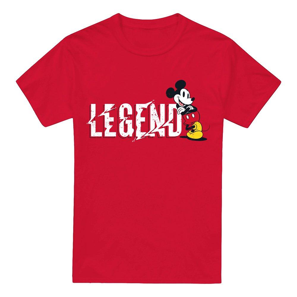 Red - Mickey Mouse - Mickey Mouse FatherS Day Legend Mens T-Shirt Red - 4