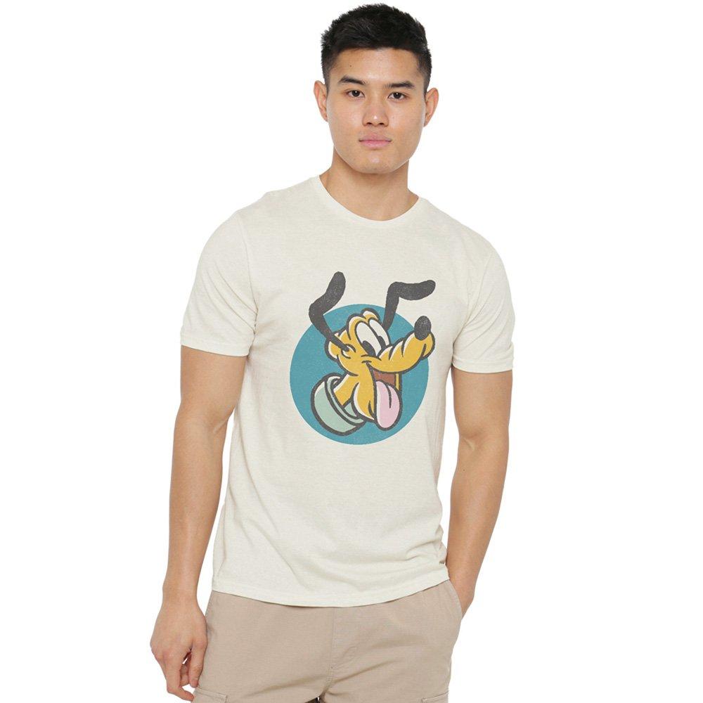 Natural - Mickey Mouse - Mickey & Friends Pluto Mens T-Shirt Natural - 1