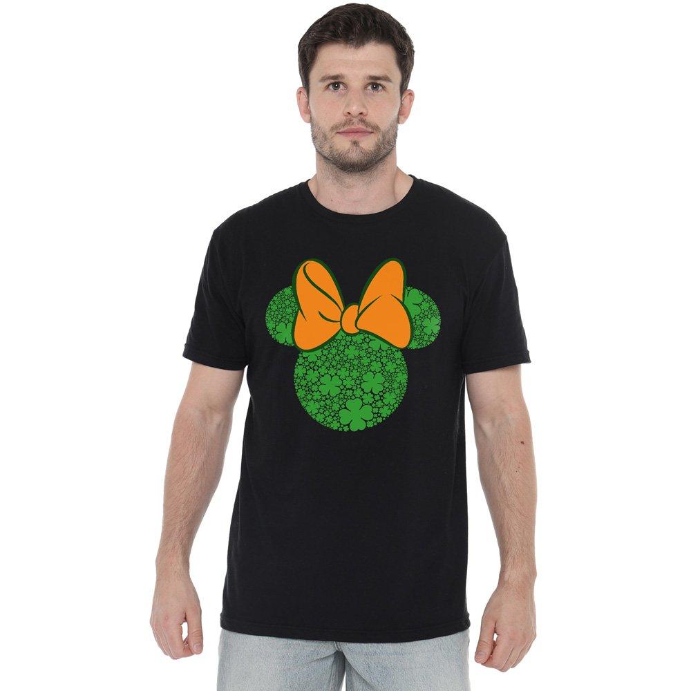 Black - Minnie Mouse - Minnie Mouse St PatrickS Day Shamrock Ears T-Shir - 1