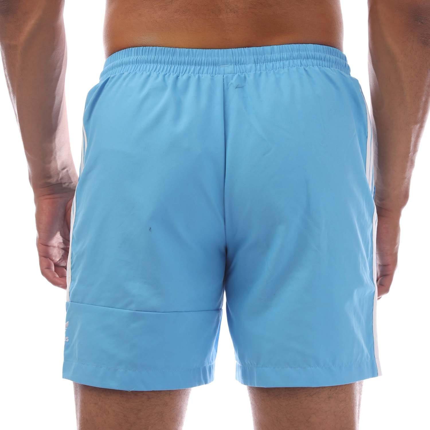 Blue - adidas Originals - Lock Up Swim Shorts - 3