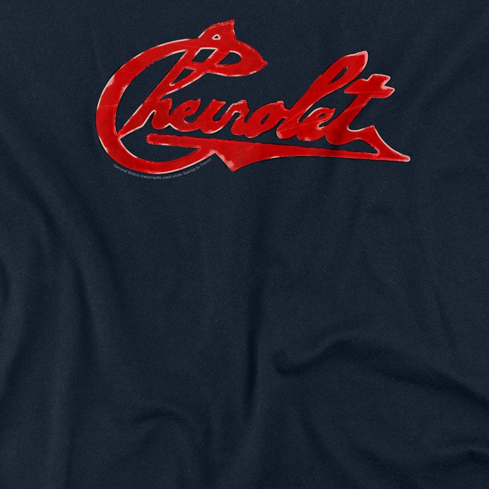 Navy - Other - Chevrolet Chevrolet Script Distressed Long Sleeve - 2