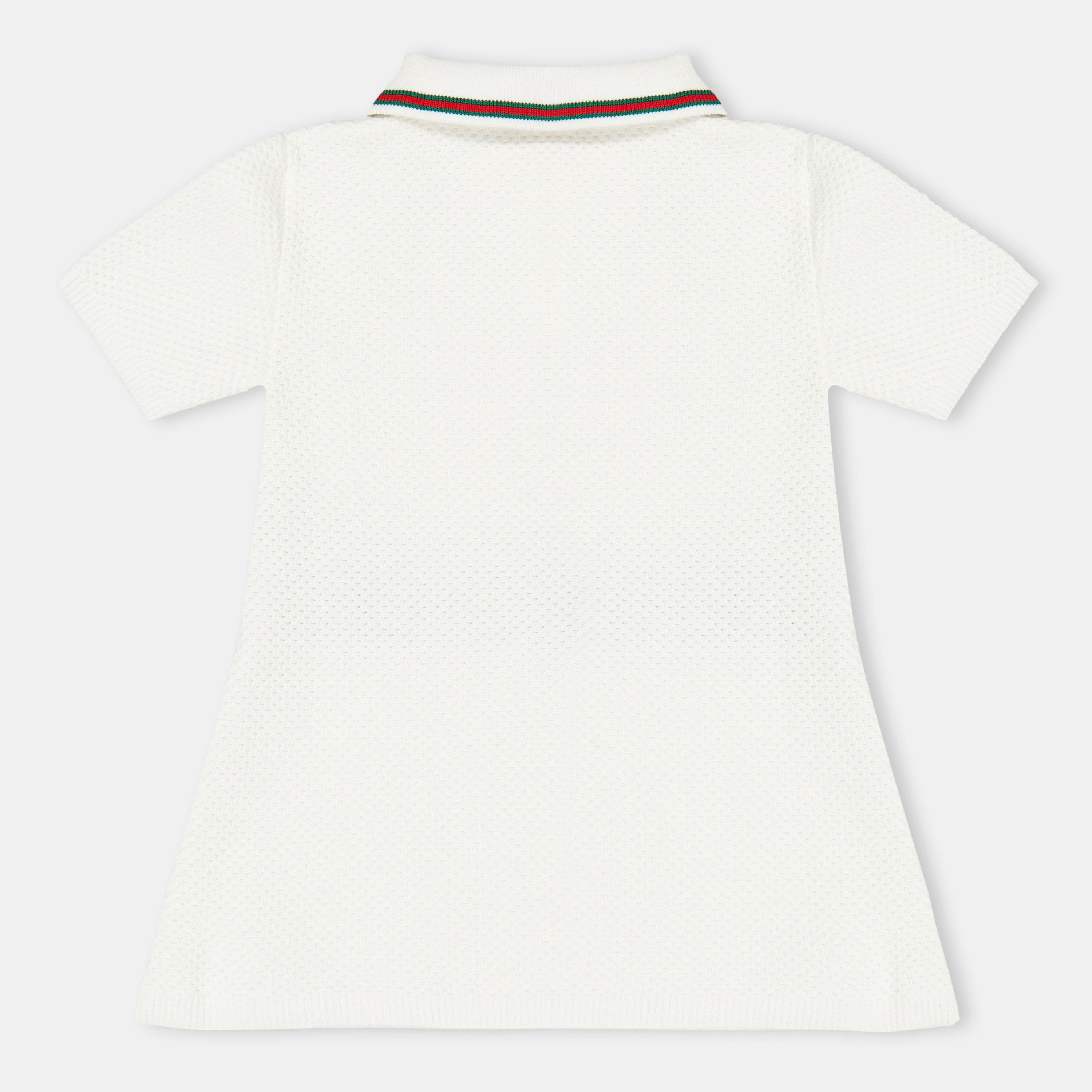 White 9060 - Gucci - Embroidered Polo Dress Infants - 2