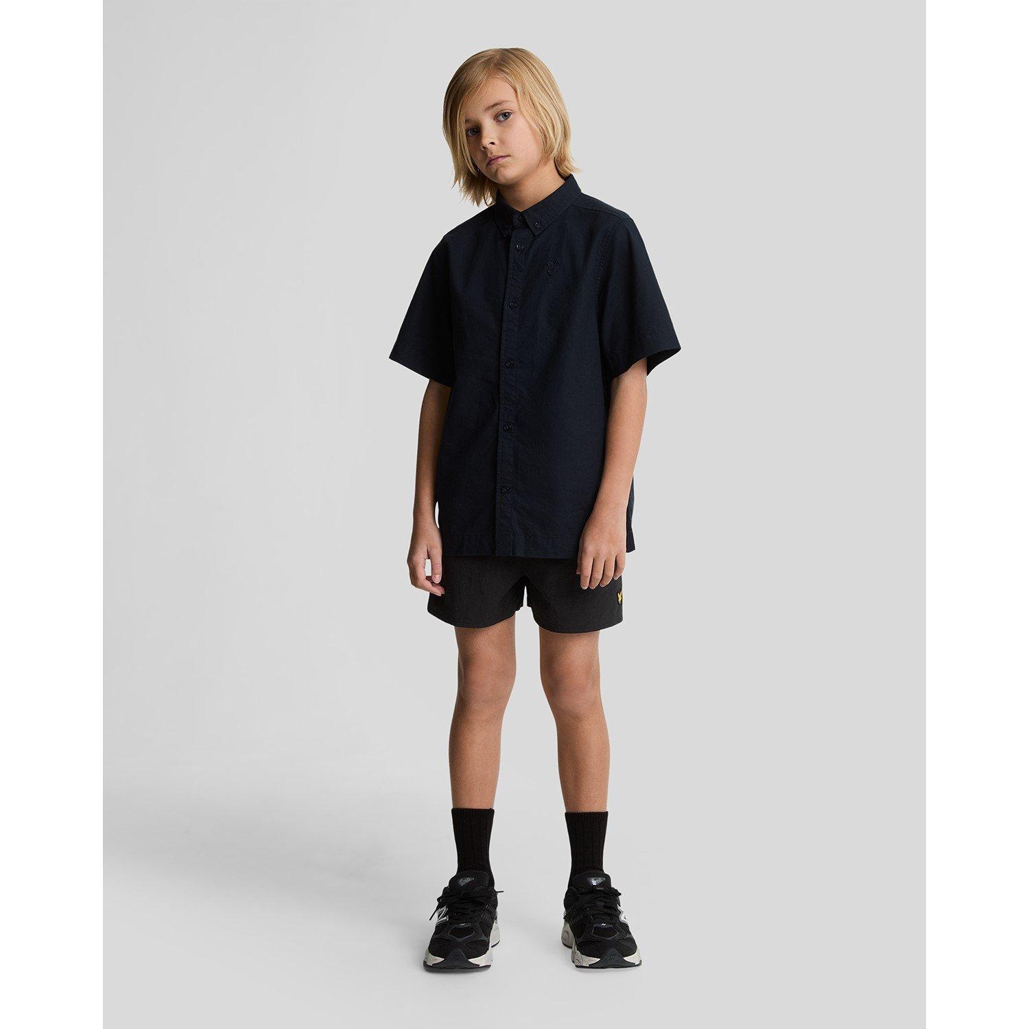Z865 Jet Black - Lyle and Scott - Kids' Logo Swim Shorts - 1