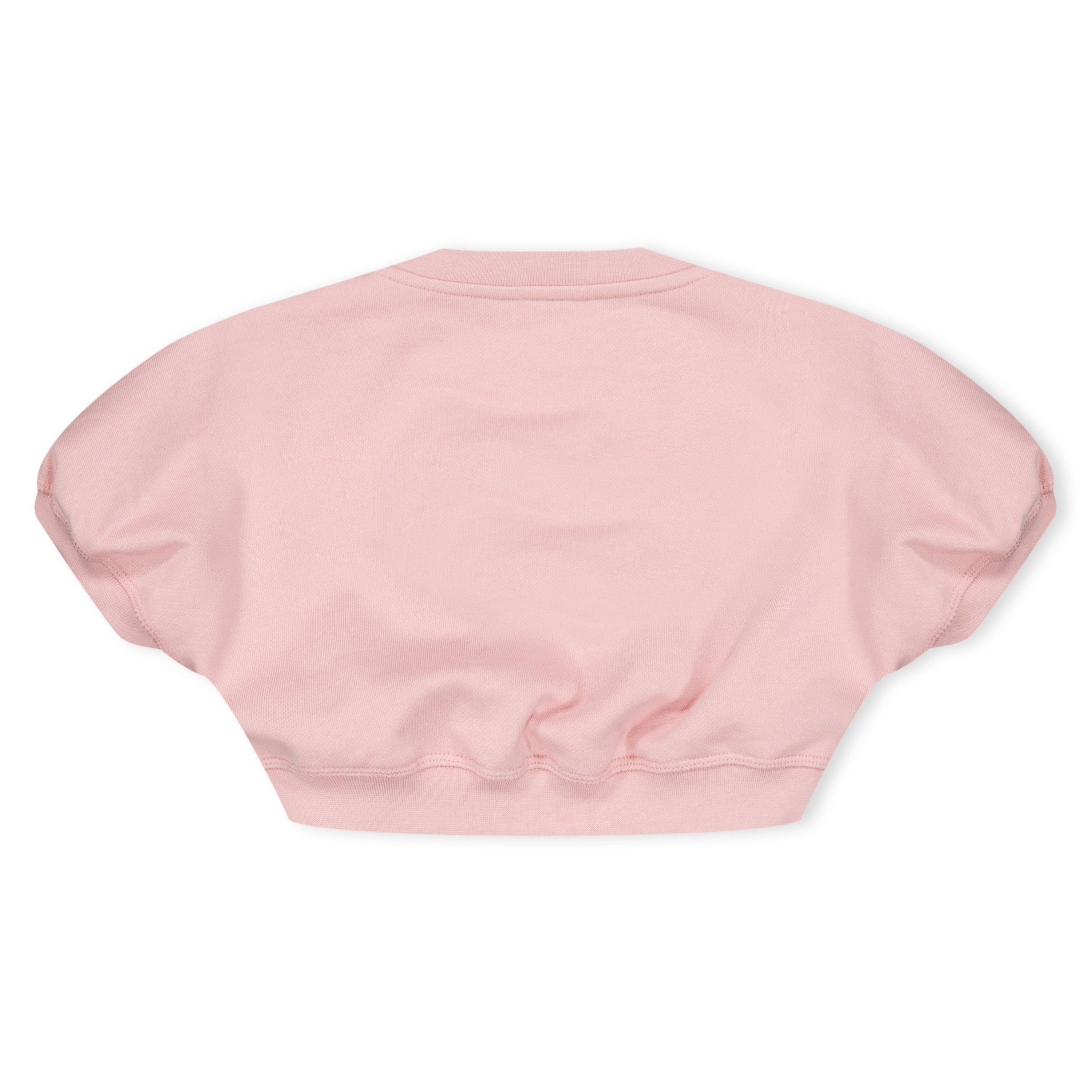 Rose F1QYD - Fendi - Cropped Logo Sweatshirt Juniors - 2