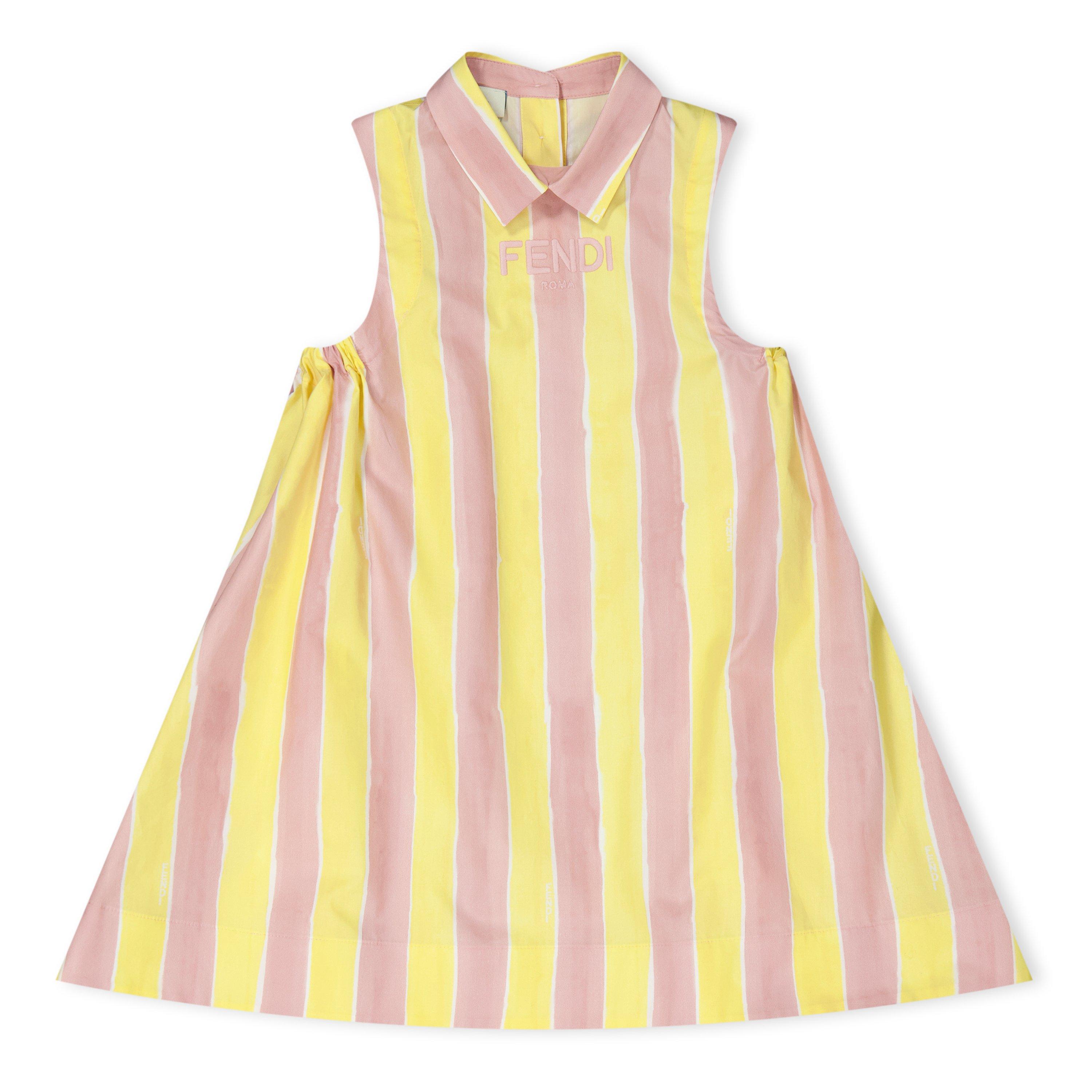 Fendi Stripe Dress Juniors - F1R0X - Size 6Y