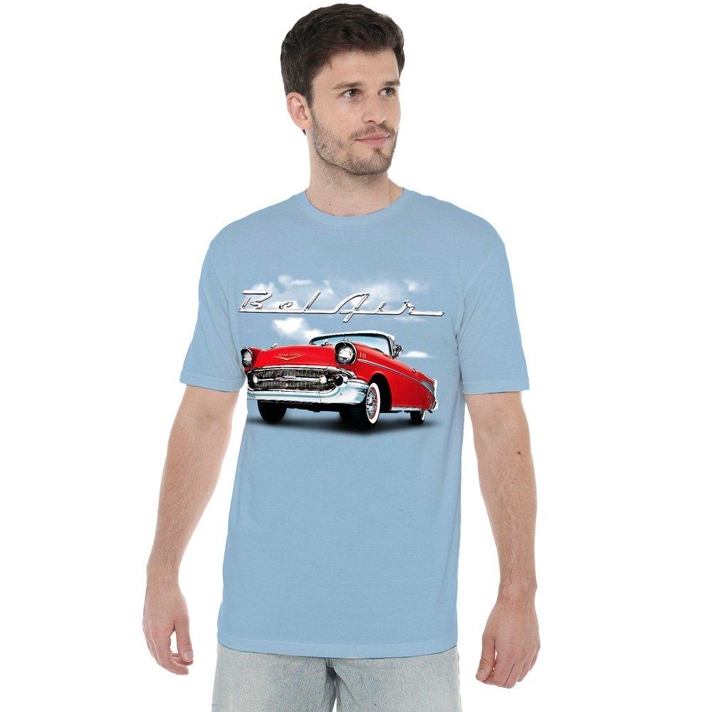 Other Chevrolet Bel Air Clouds T Shirt Light Blue