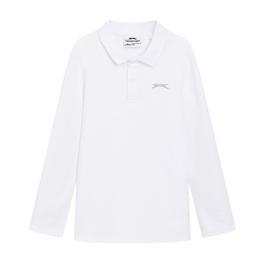 Slazenger Long Sleeve Plain Polo Junior