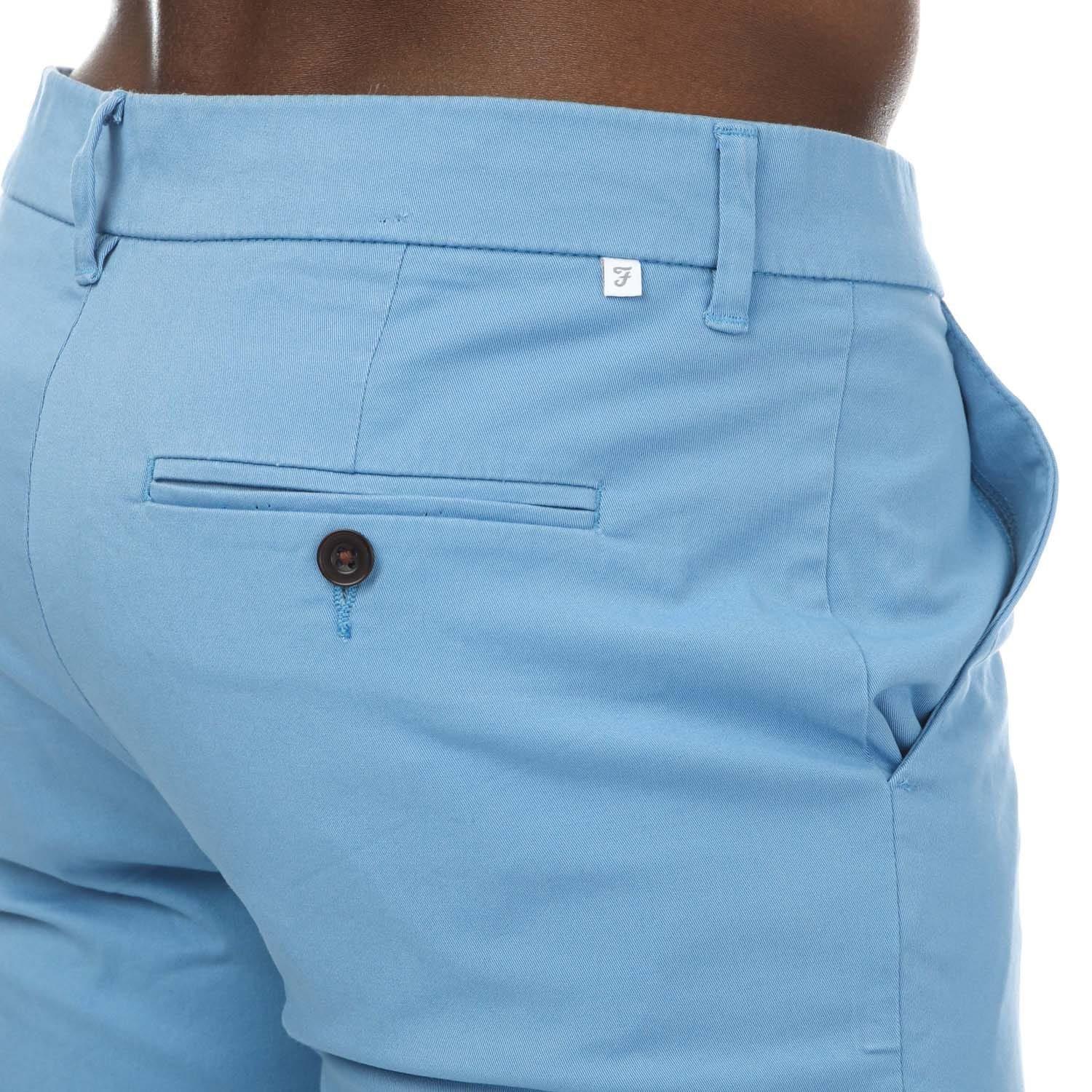 Blue - Farah - Basset Chino Short - 3