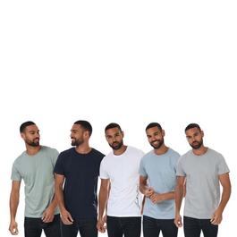 Jack and Jones 5 Pack Crew T Shirts