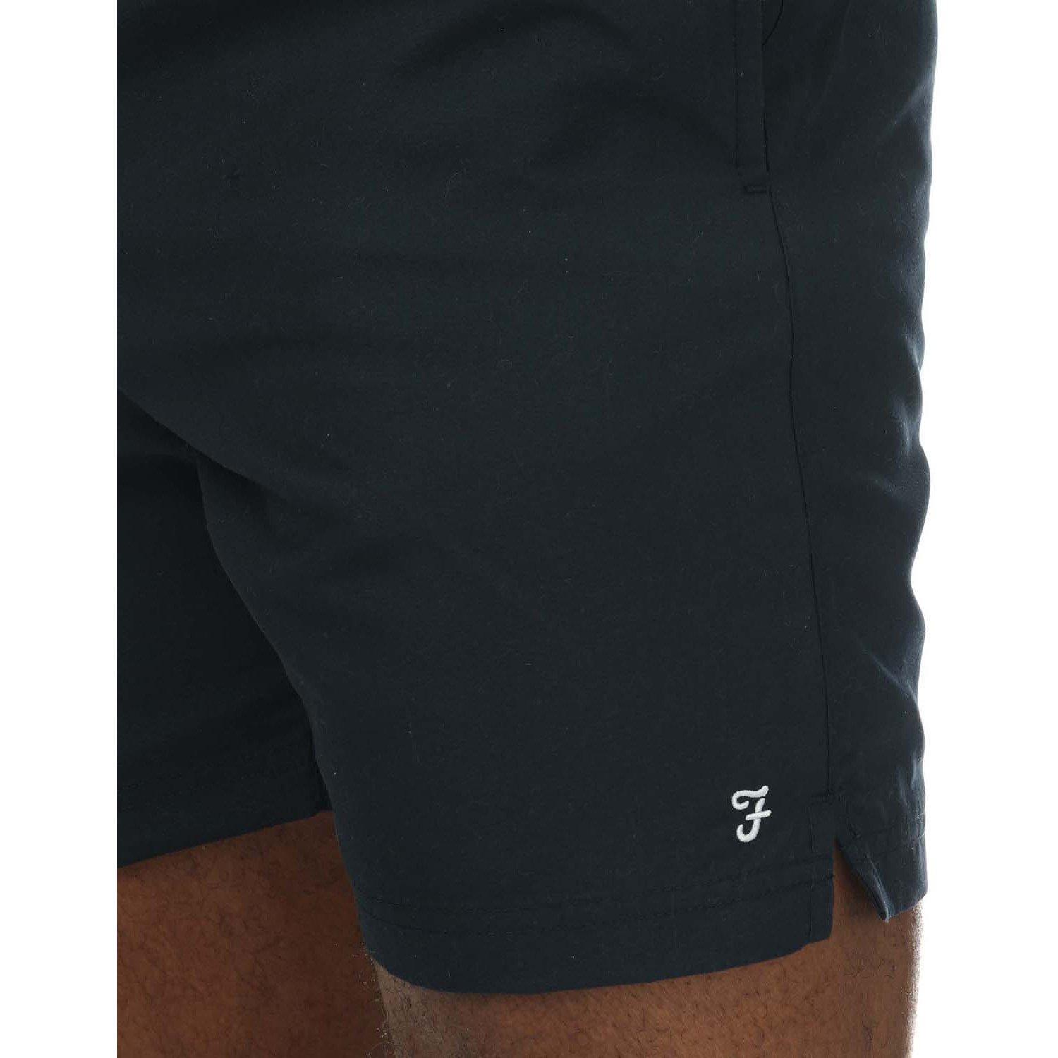 Navy - Farah - Owen Plain Swim Short - 4