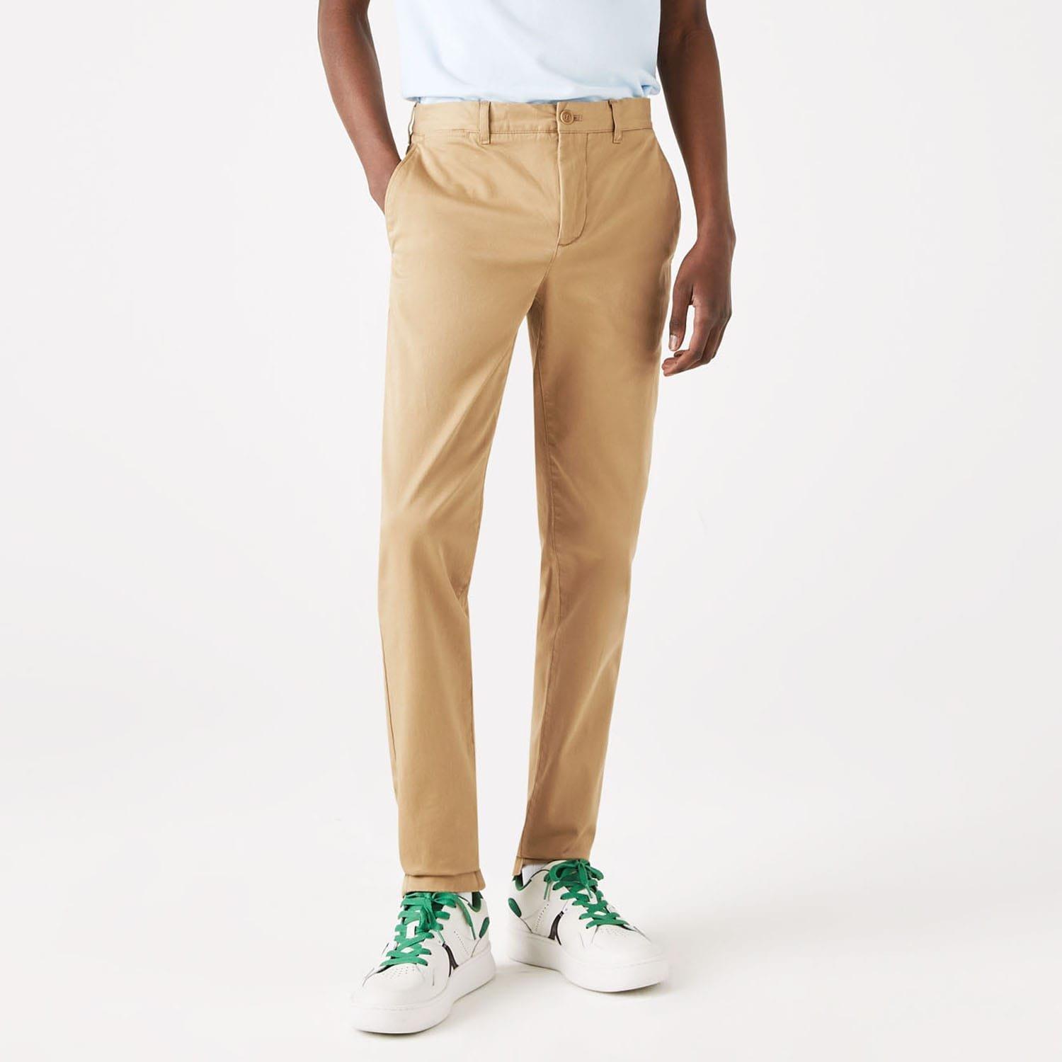Beige - Lacoste - Slim-Fit Chinos - 1