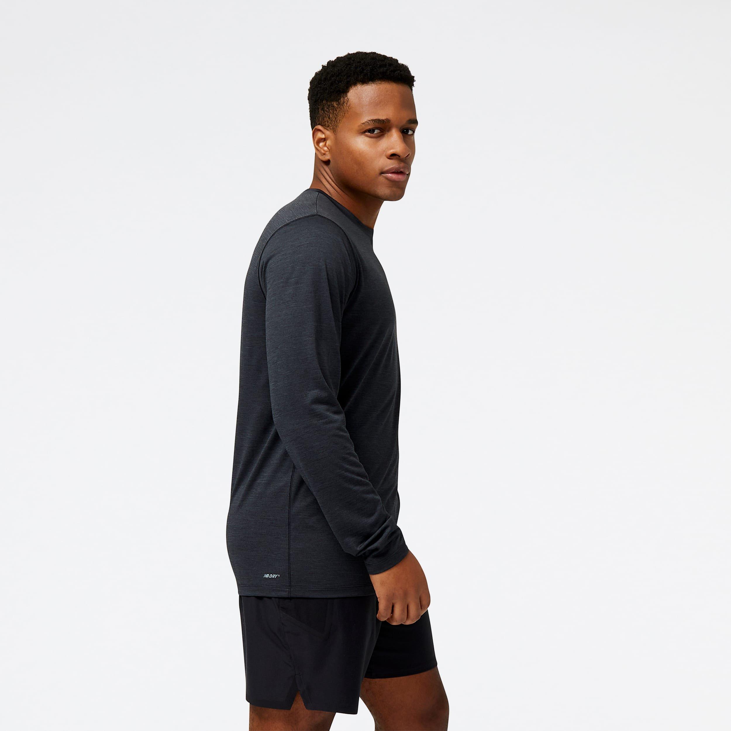 Black - New Balance - Tenacity Long Sleeve T-Shirt - 2