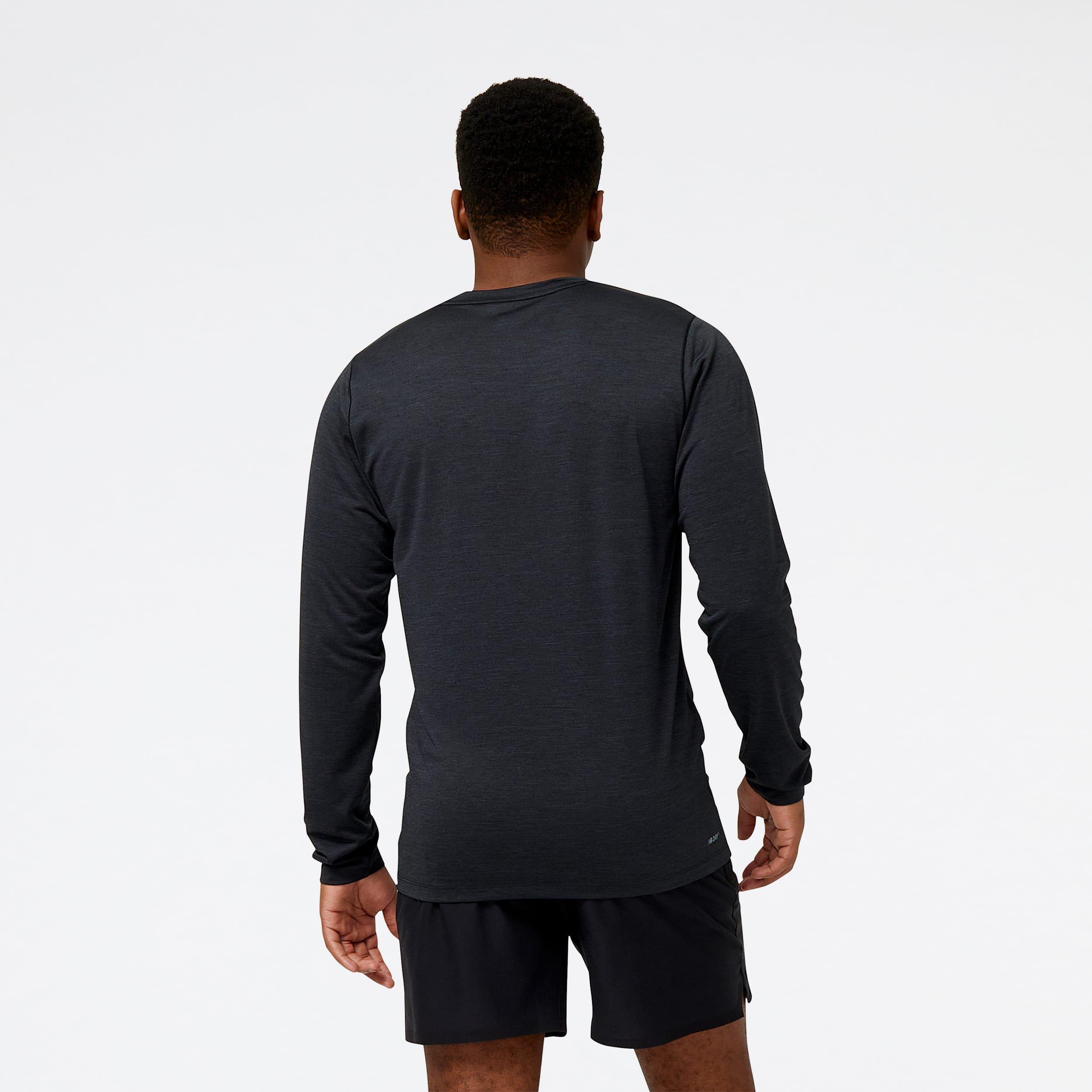 Black - New Balance - Tenacity Long Sleeve T-Shirt - 3