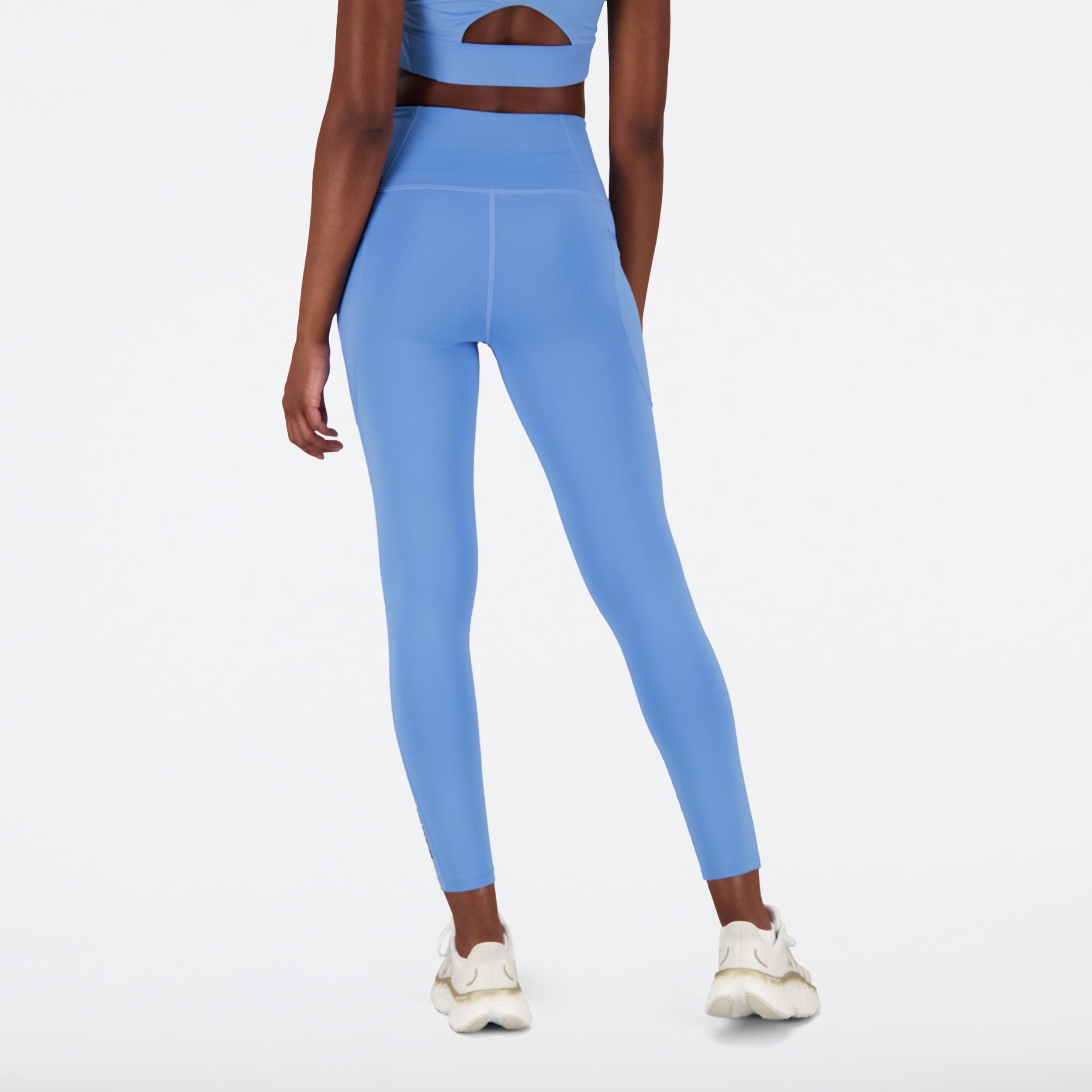 Blue - New Balance - Shape Shield 7/8  High Rise Pocket Tights - 4
