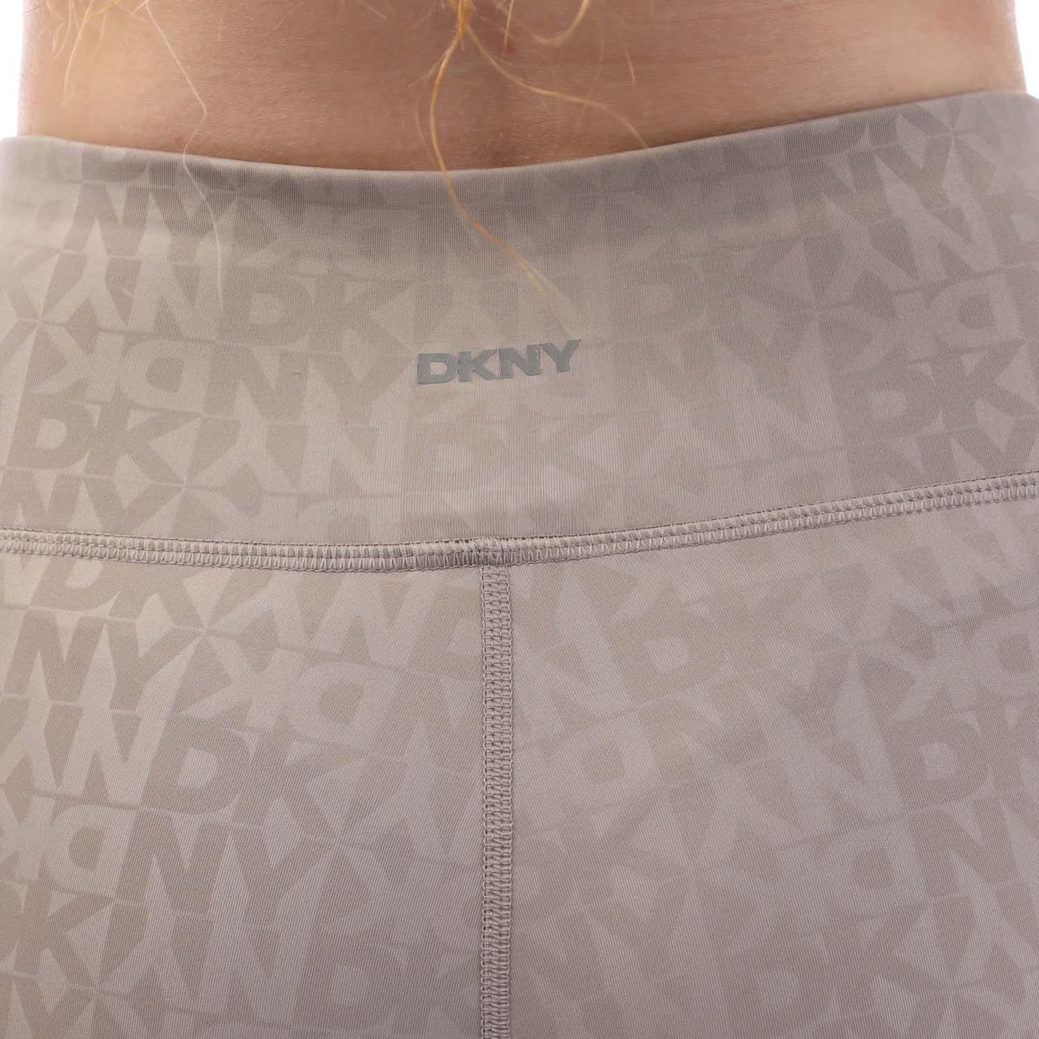 Grey - DKNY - High Waist Cropped Tight with Pockets - 4