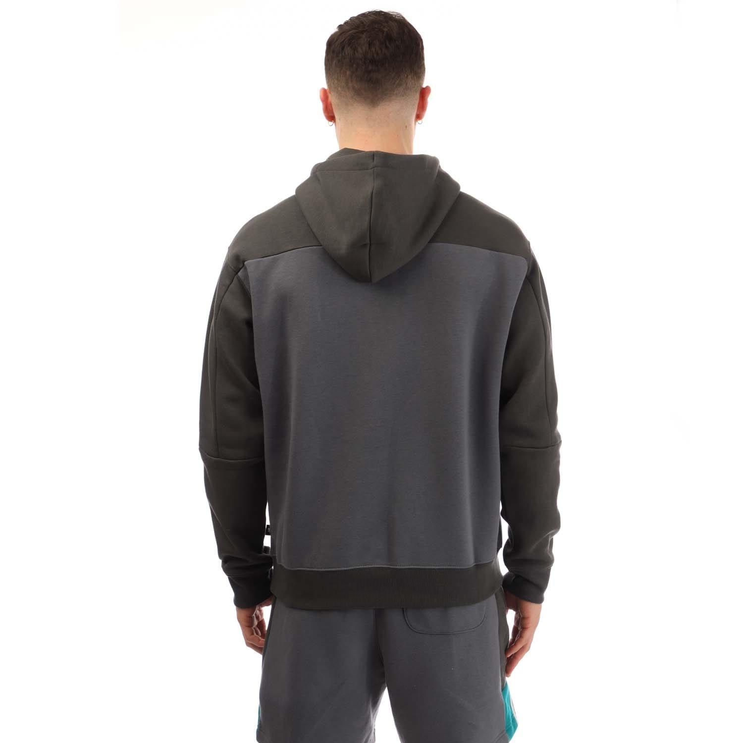 Grey - New Balance - Classic Fleece Hoodie - 3