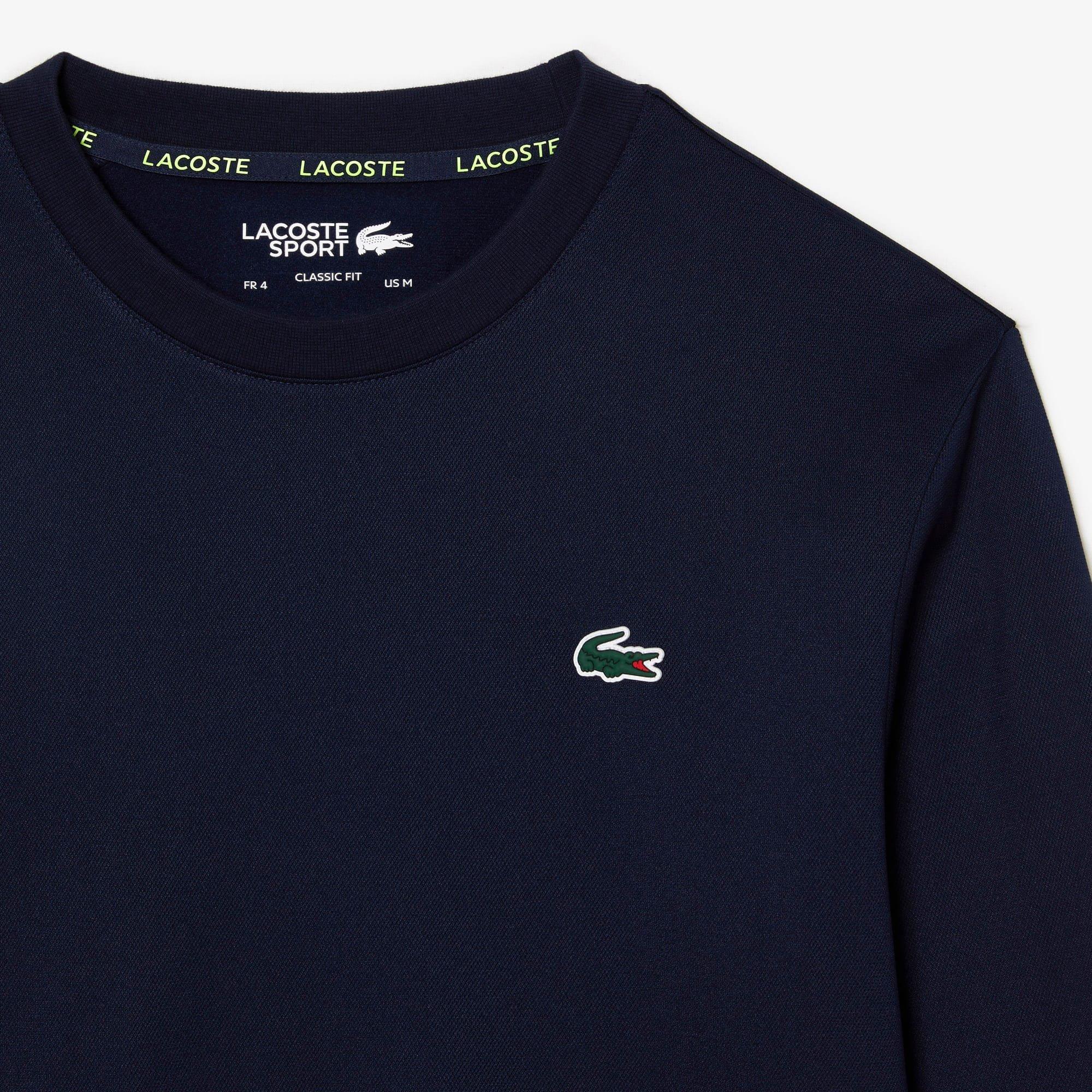 Blue - Lacoste - Tennis Classic Fit Logo Stripe Sweatshirt - 2