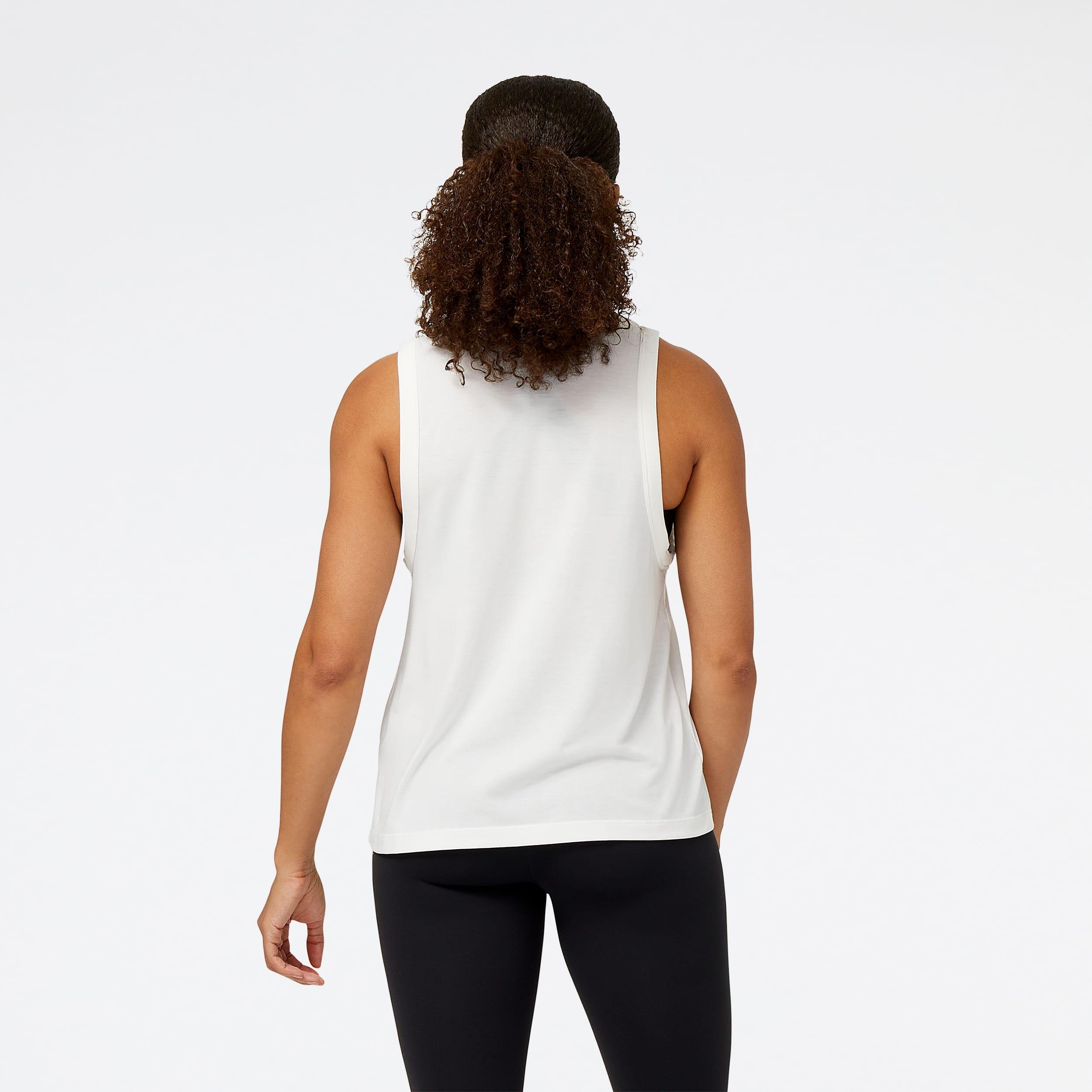 White - New Balance - Achiever Dri-Release Tank Top - 3