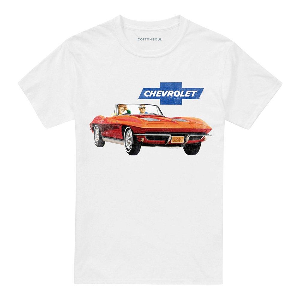 White - Other - Chevy Corvette Vintage Ad T Shirt White - 4
