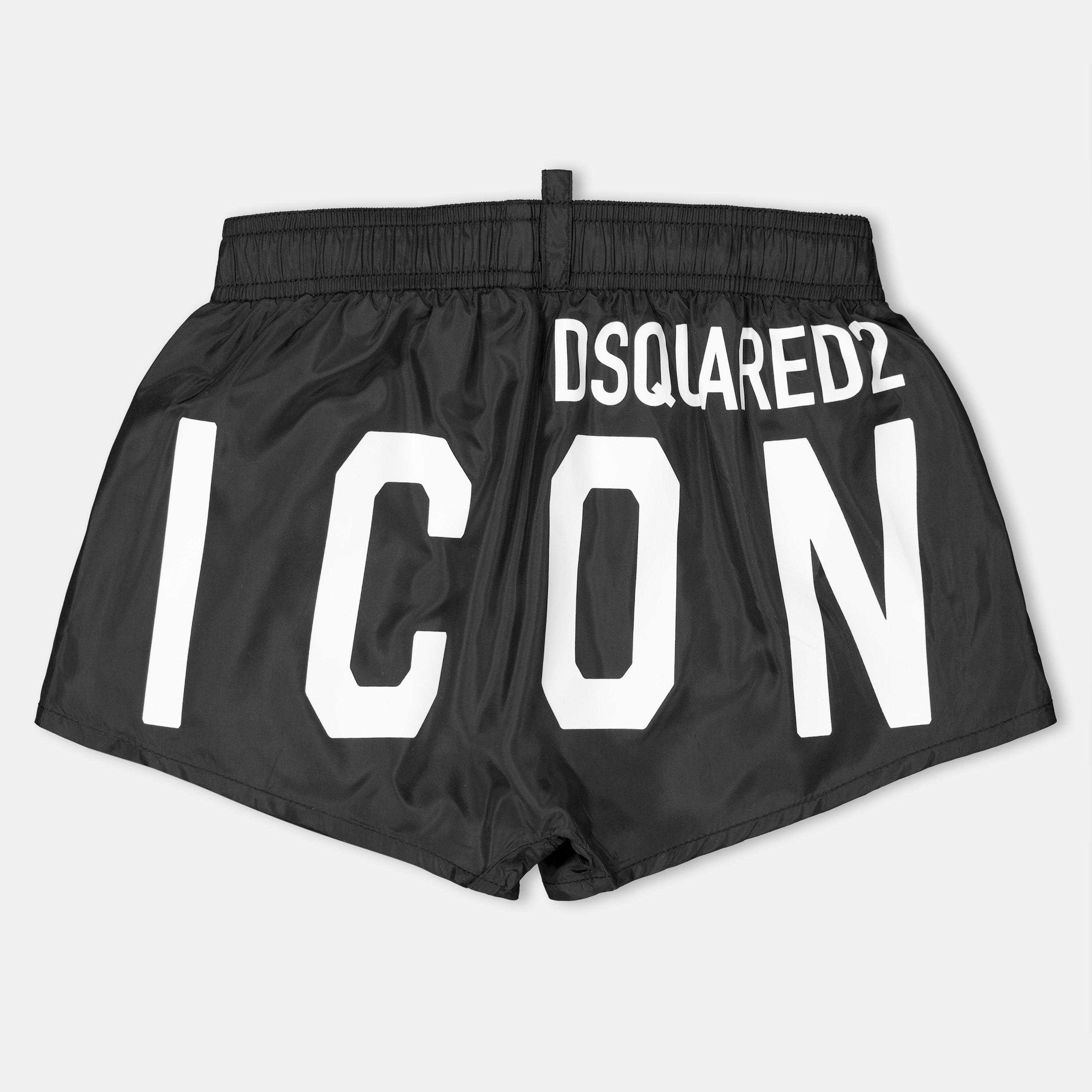 Black DQ900 - DSquared2 - Icon Swim Shorts Juniors - 2