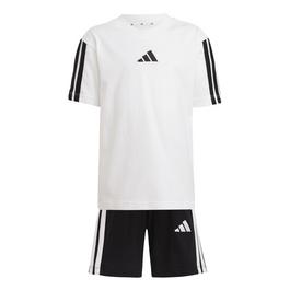 adidas 3 Stripe Essentials Tee Set Infants