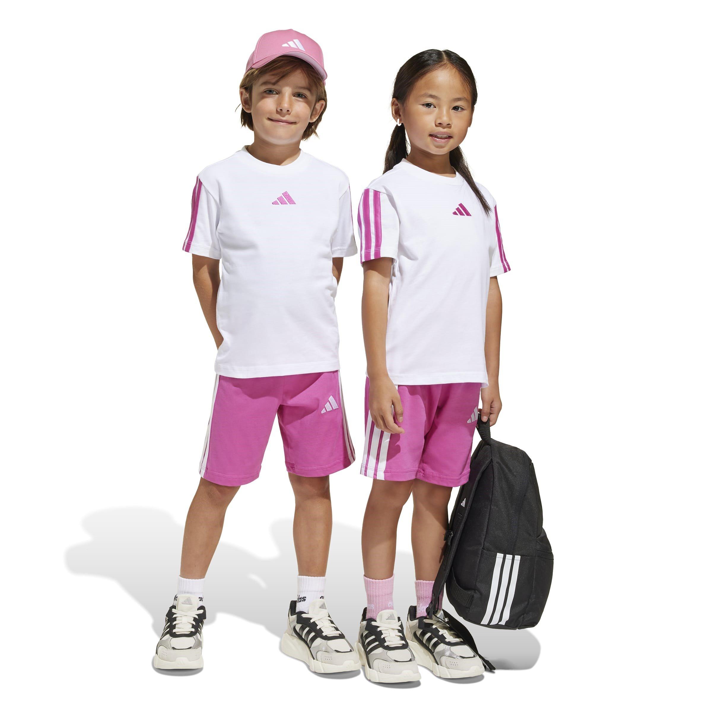 Hvid/Rosa - adidas - Essentials Tee Set Kids - 8