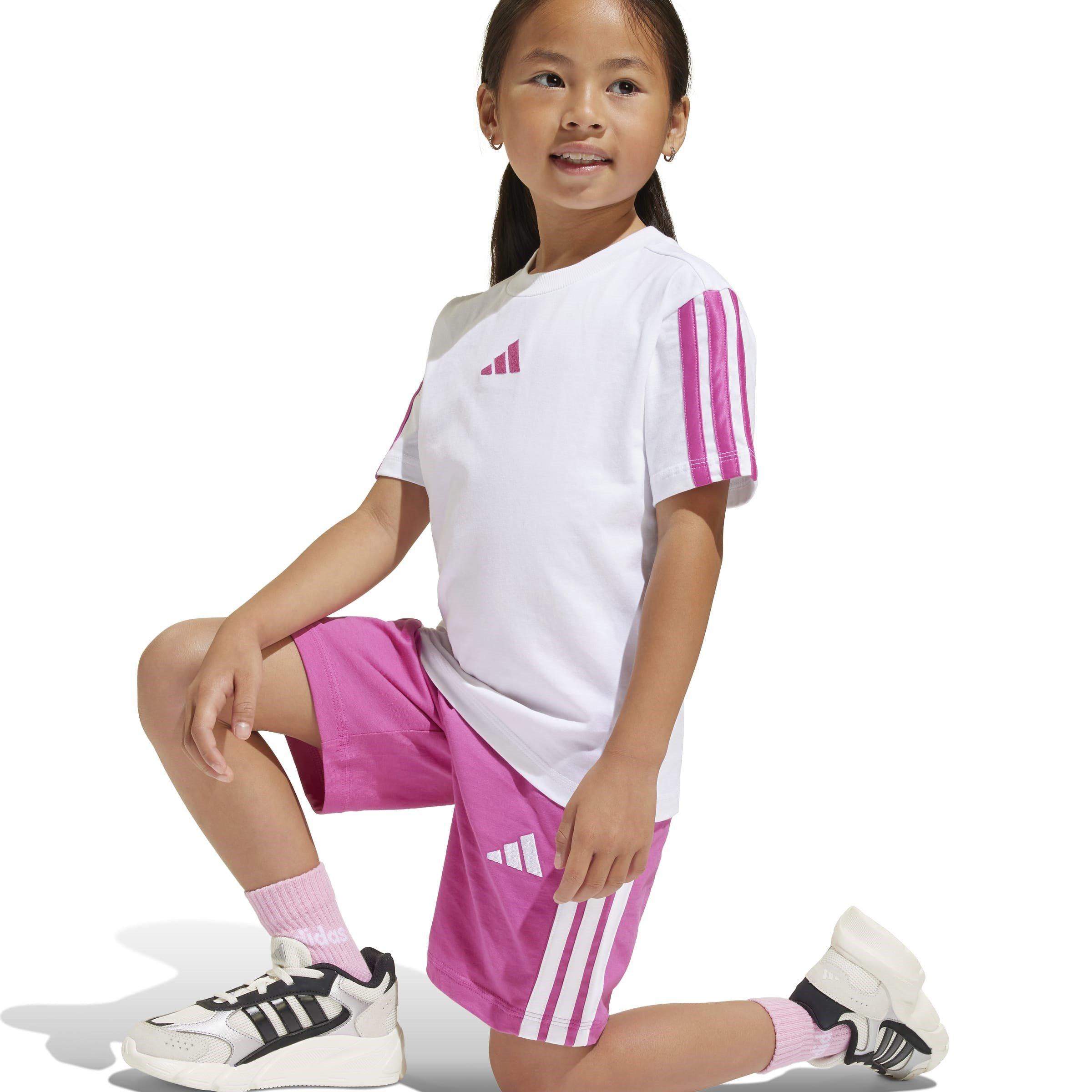 Hvid/Rosa - adidas - Essentials Tee Set Kids - 10