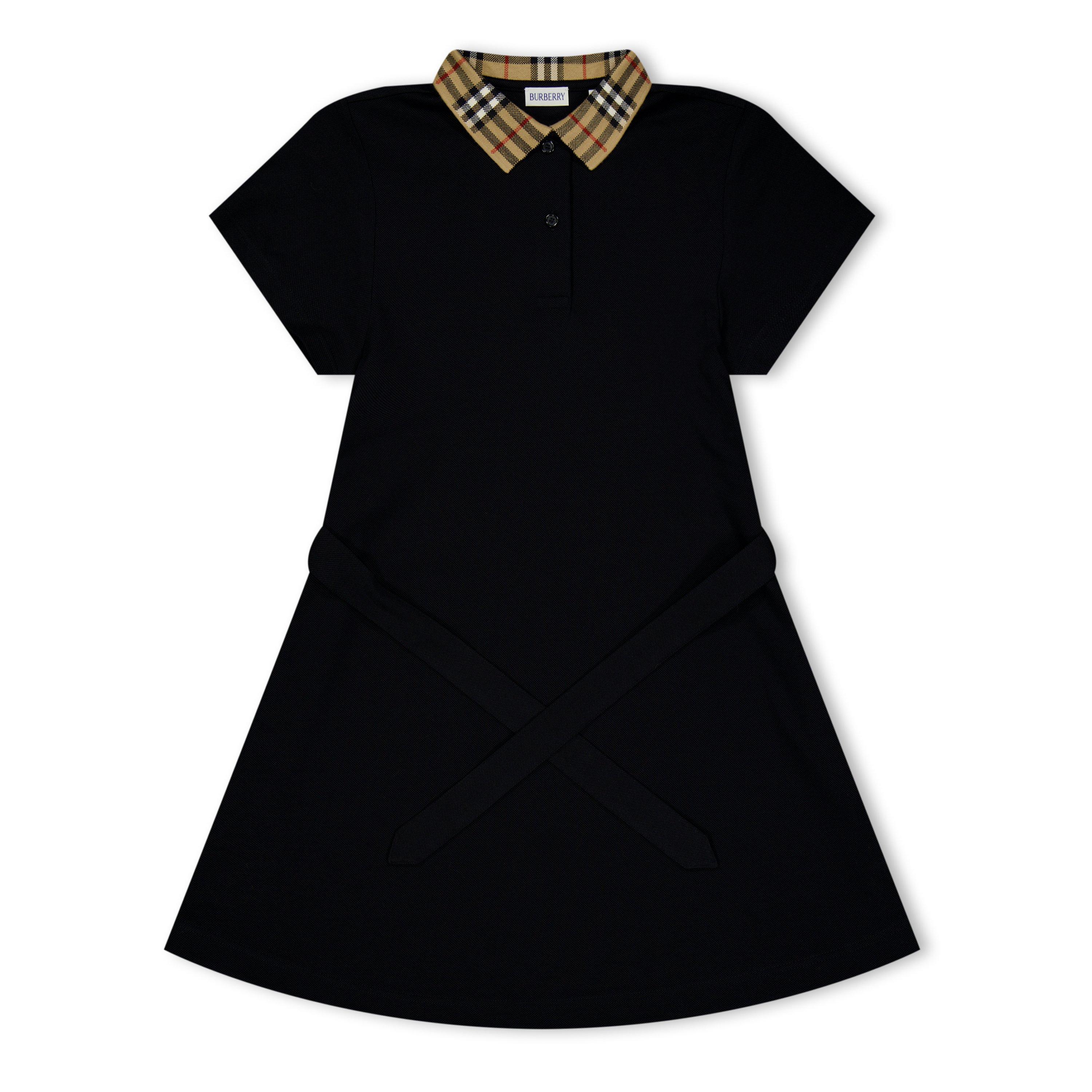 Burberry Juniors Check Astrid Polo Dress - Black A1189 - Size 6Y