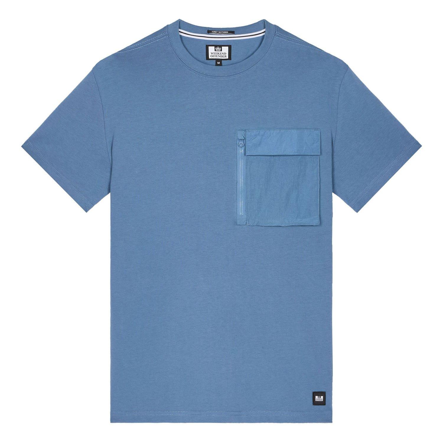 Blue - Weekend Offender - Takaji Parachute Pocket Tee - 3