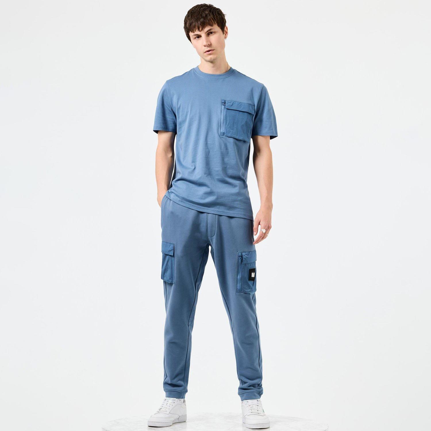 Blue - Weekend Offender - Takaji Parachute Pocket Tee - 6