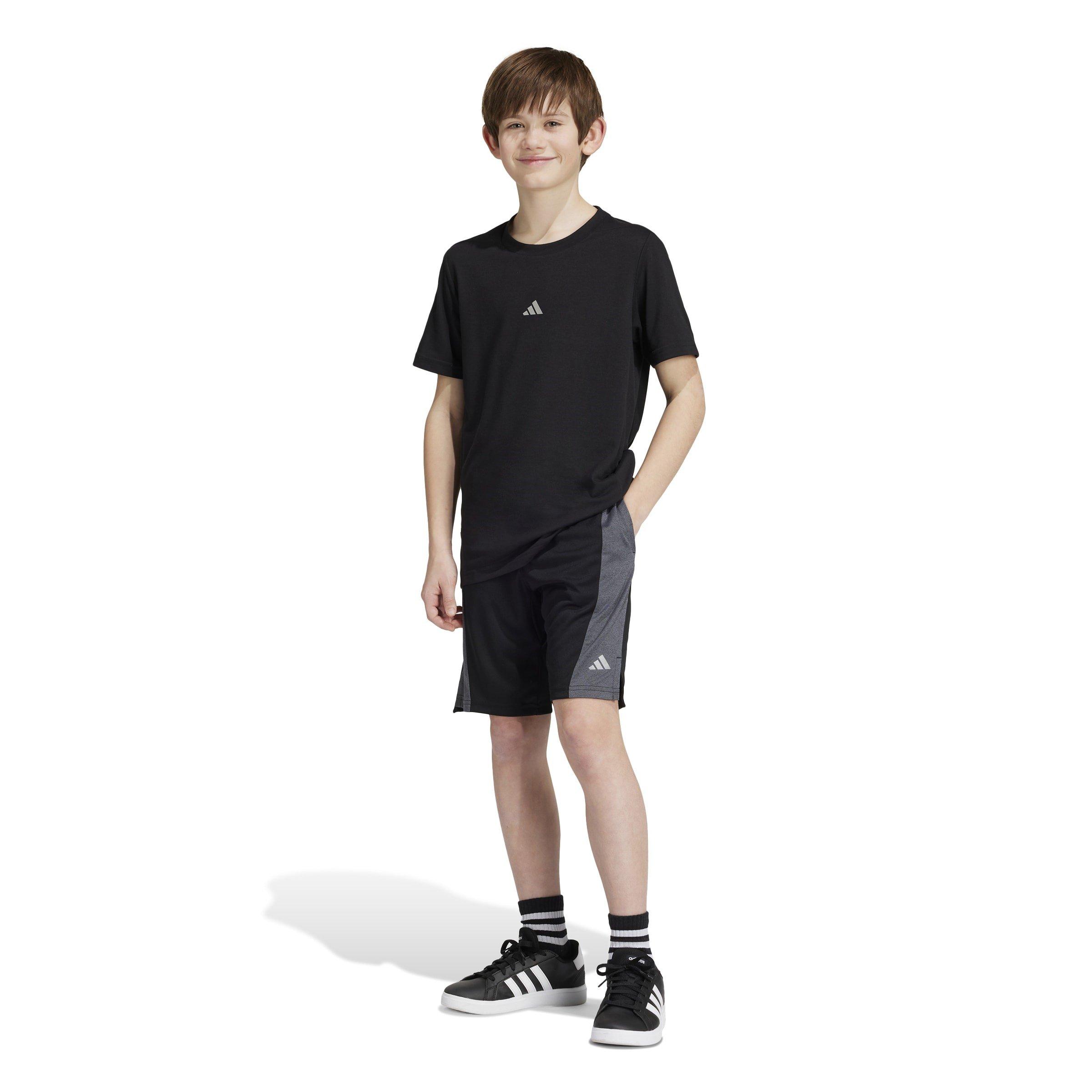 Zwart/Grijs - adidas - Training AEROREADY Heather Shorts Juniors - 3