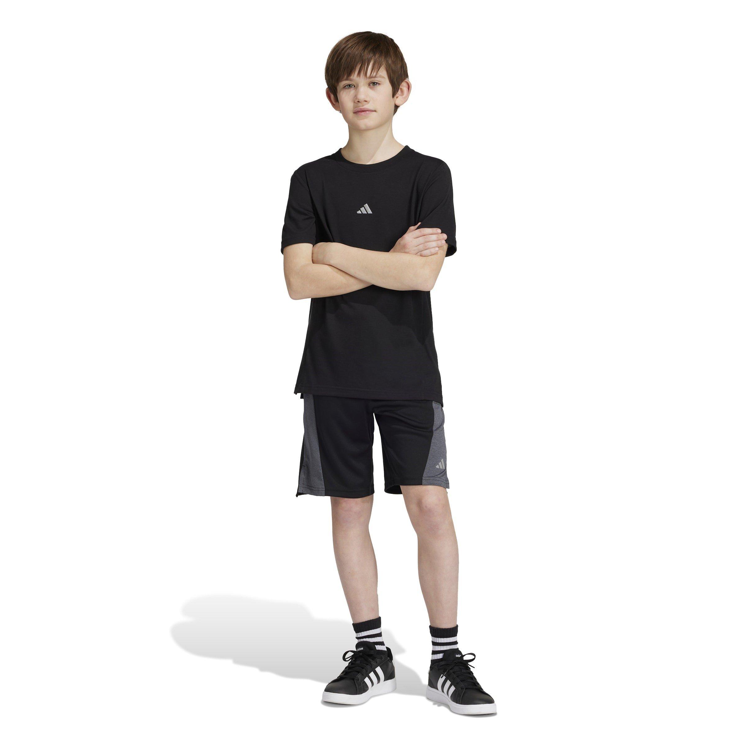 Zwart/Grijs - adidas - Training AEROREADY Heather Shorts Juniors - 5