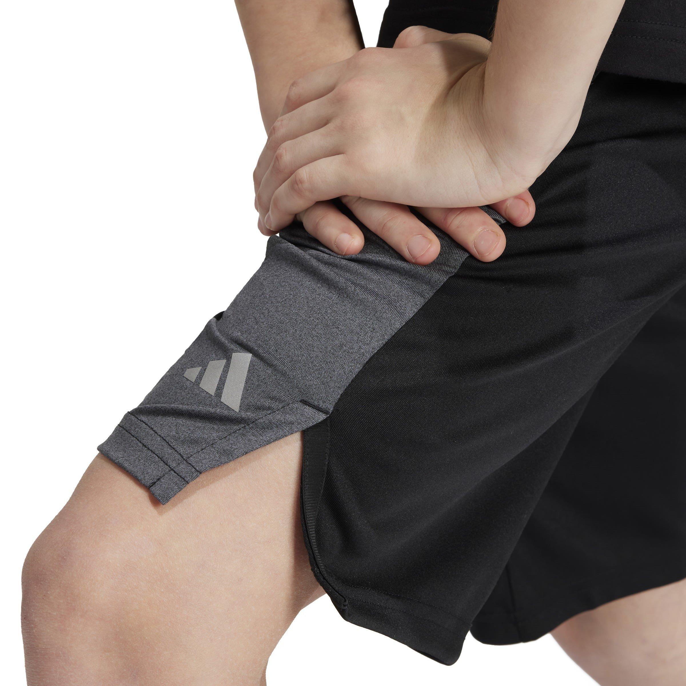 Zwart/Grijs - adidas - Training AEROREADY Heather Shorts Juniors - 9