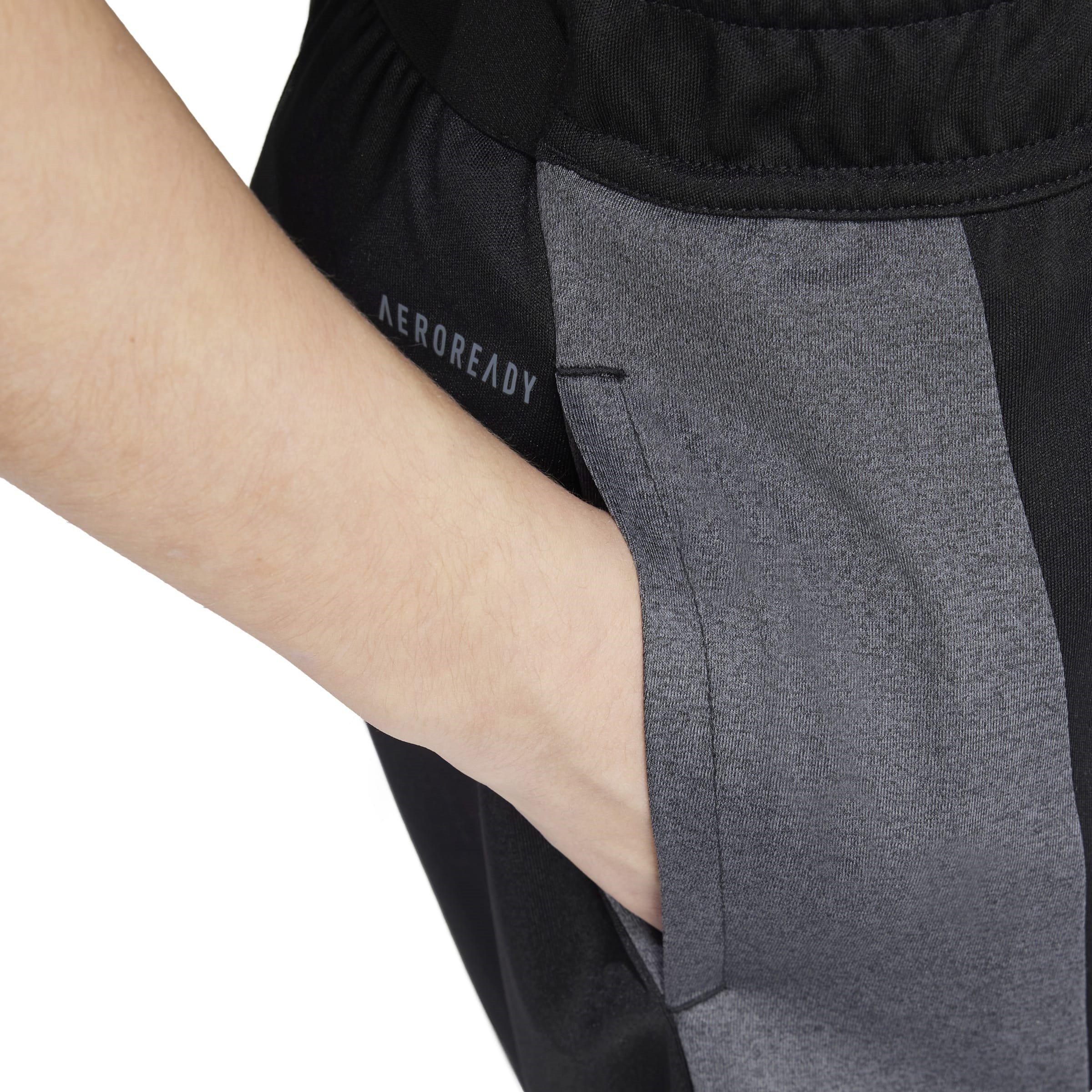 Zwart/Grijs - adidas - Training AEROREADY Heather Shorts Juniors - 10