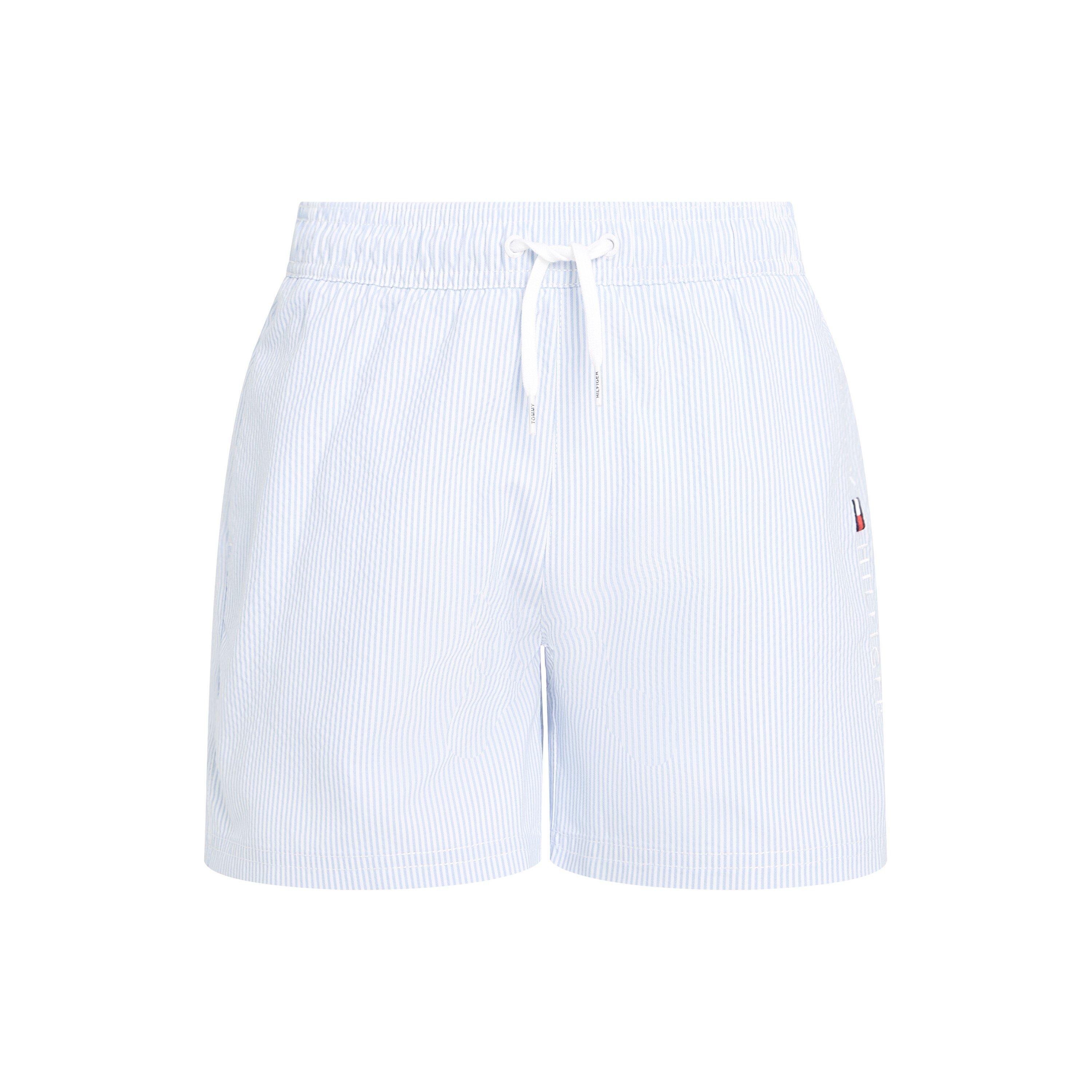 Wht/Blu 01T - Tommy Hilfiger - Kids' Medium Drawstring Swim Shorts - 1