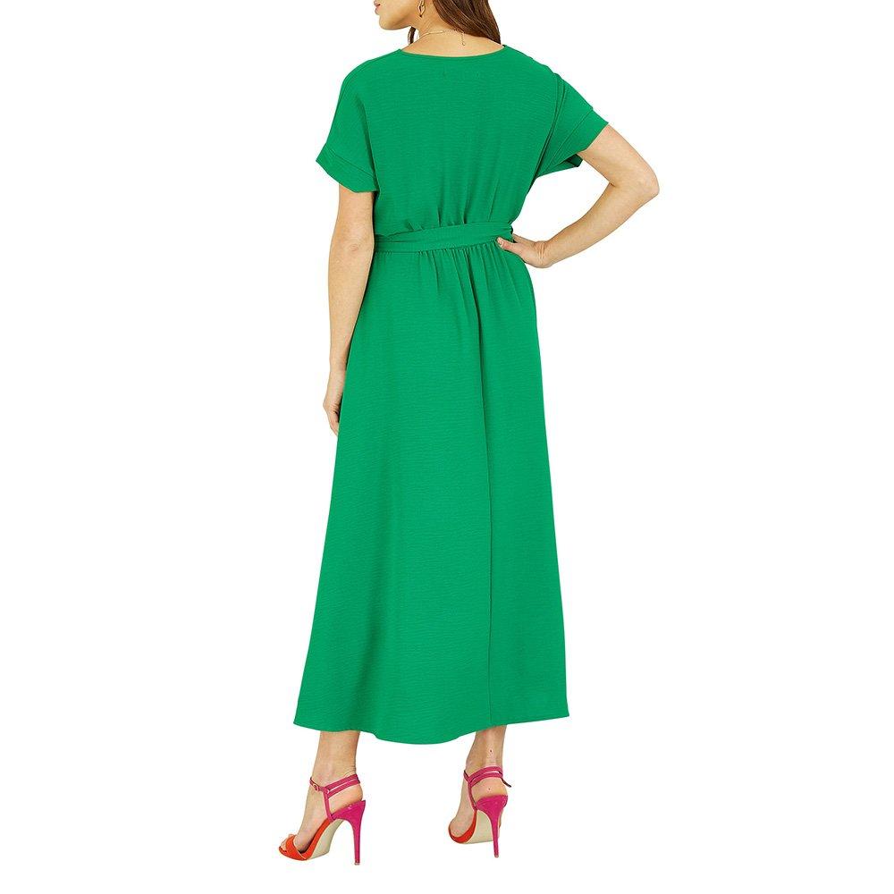 Bright Green - Mela London - Green Kimono Sleeve Midi Dress - 4
