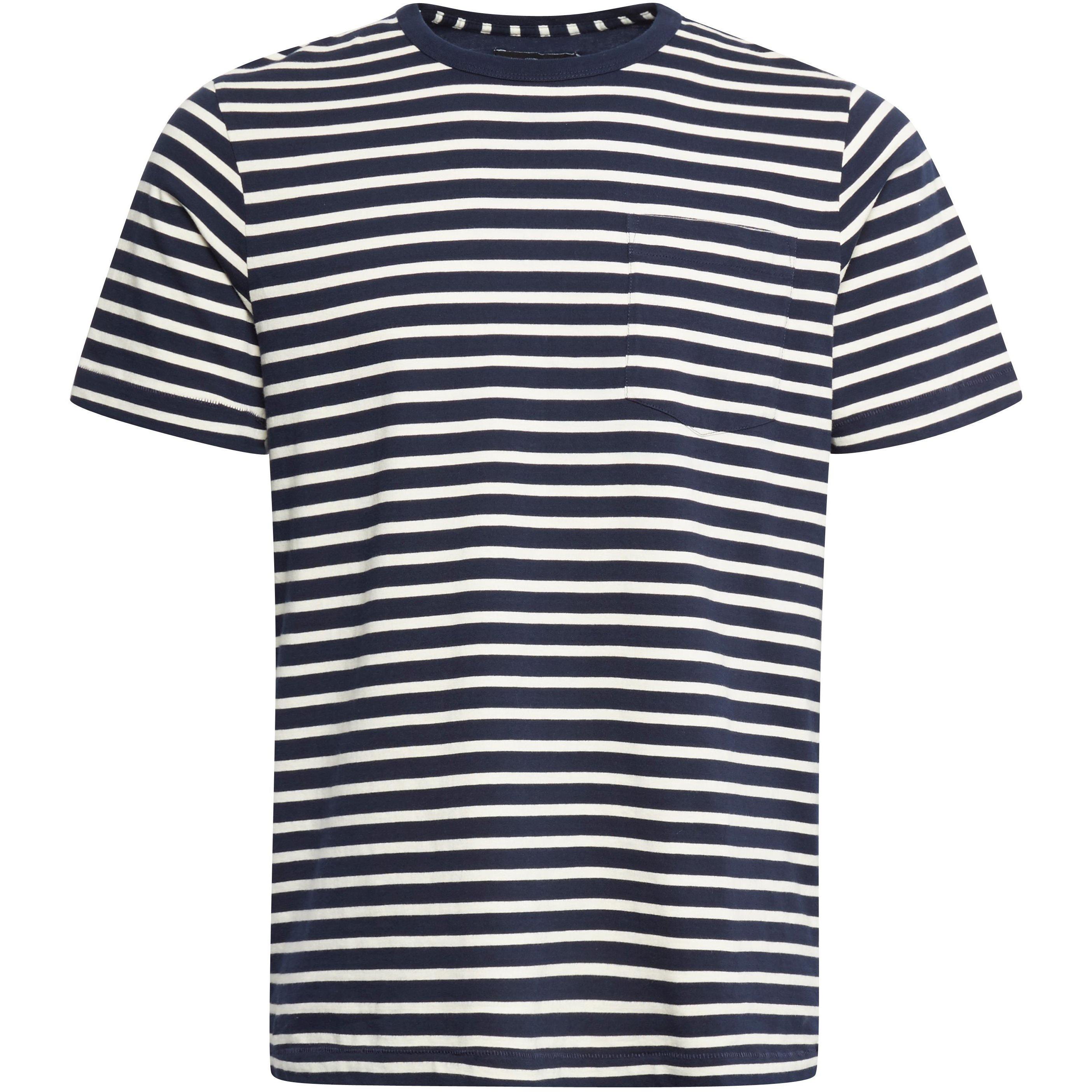 Marinho - French Connection - Odd Stripe Mix T-Shirt - 1