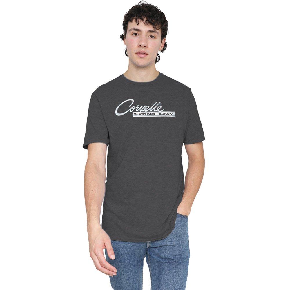 Grey - Other - Chevrolet Chrome Stingray Logo T-Shirt Charcoal - 1
