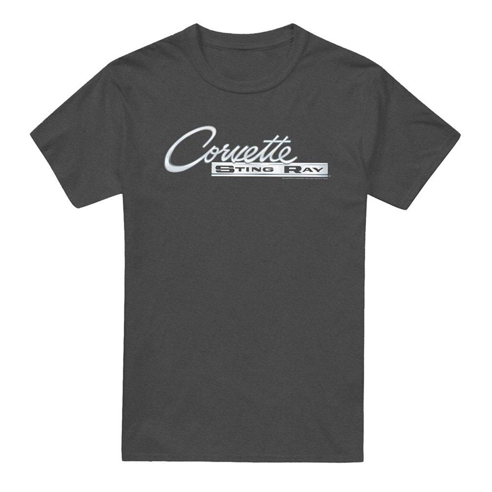 Grey - Other - Chevrolet Chrome Stingray Logo T-Shirt Charcoal - 4