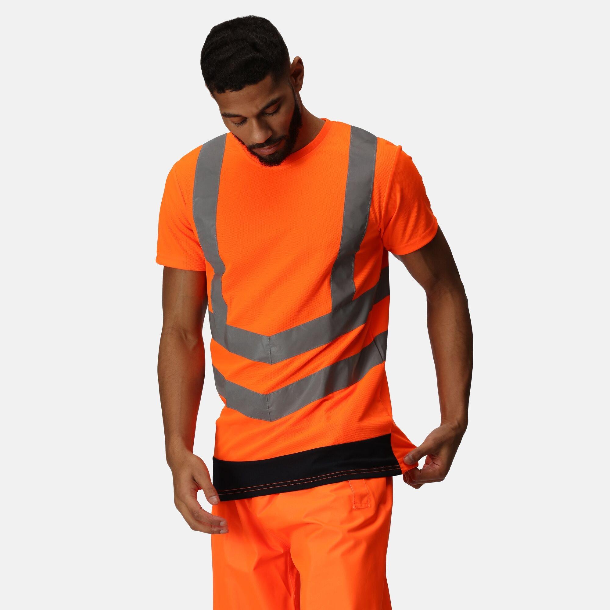 Orange/Navy - Regatta - Mens Hi-Vis T-Shirts - 1