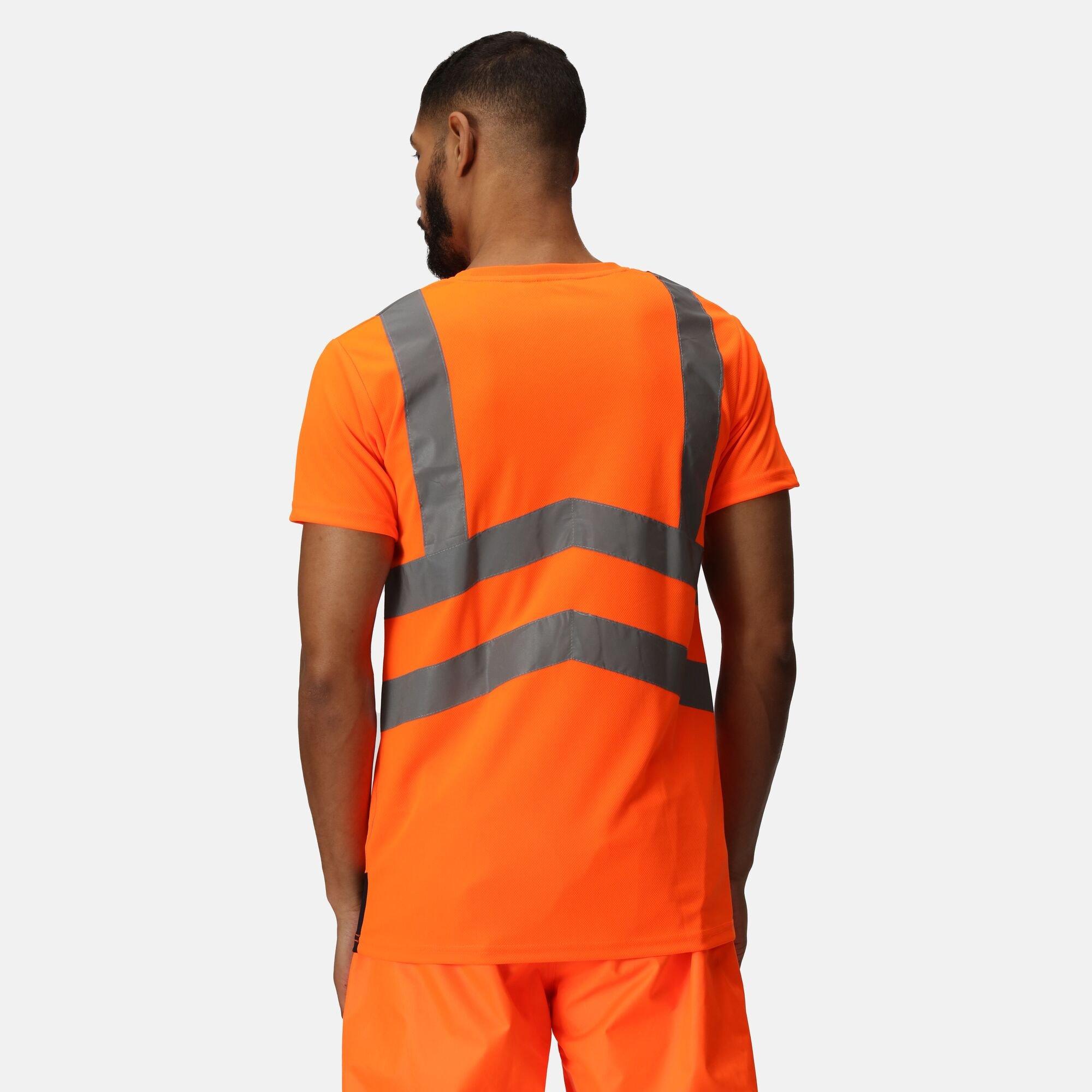 Orange/Navy - Regatta - Mens Hi-Vis T-Shirts - 2