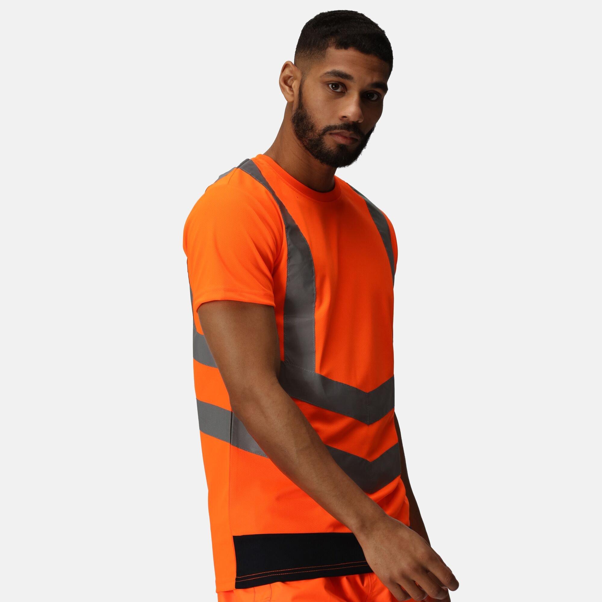 Orange/Navy - Regatta - Mens Hi-Vis T-Shirts - 6