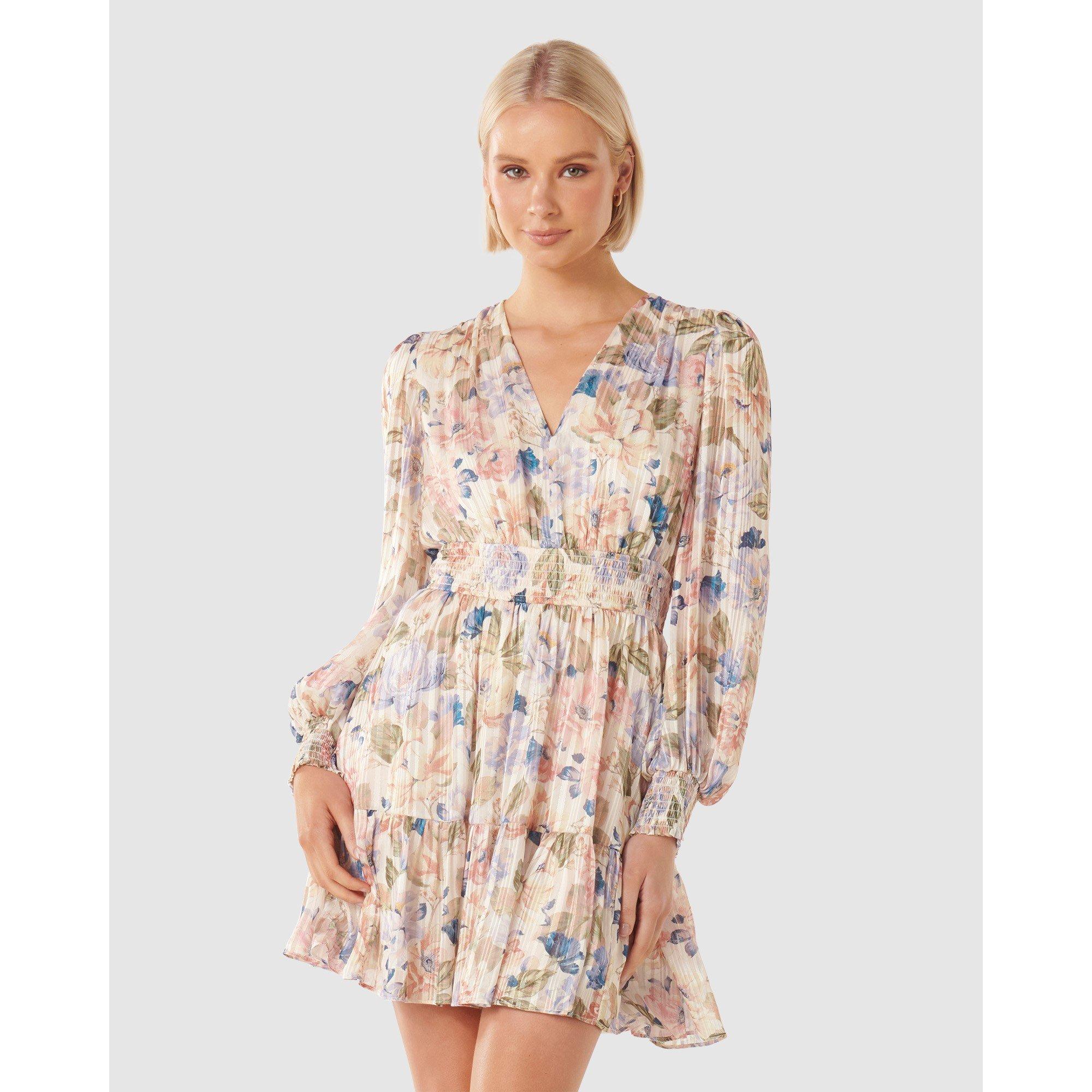 Blue Colvin Flo - Forever New - Joella V-Neck Mini Dress - 2