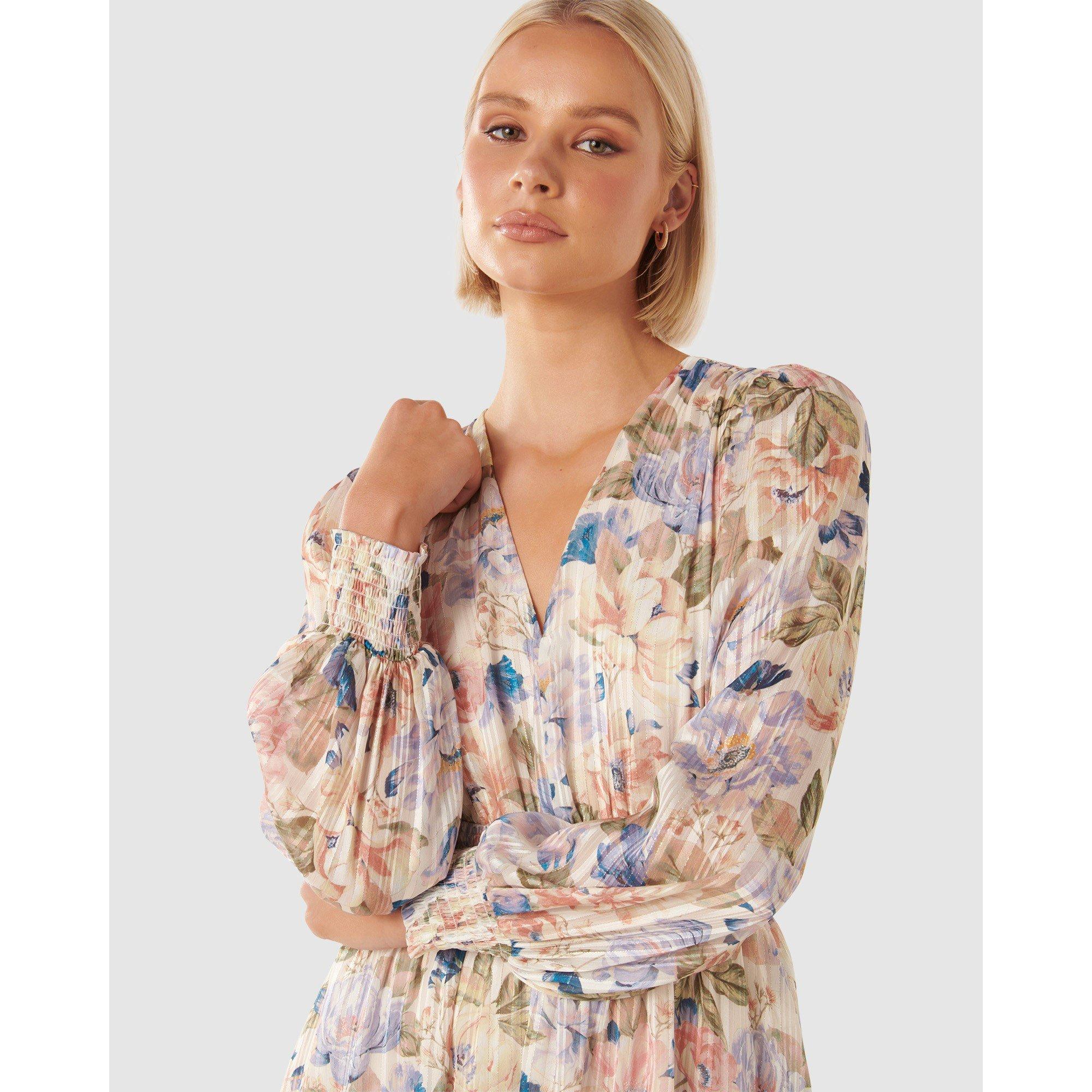 Blue Colvin Flo - Forever New - Joella V-Neck Mini Dress - 3